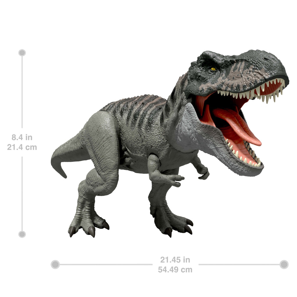 Jurassic World Rebirth Power Devour Tyrannosaurus Rex Dinosaur Figure, Constant Chomp Lights & Sound