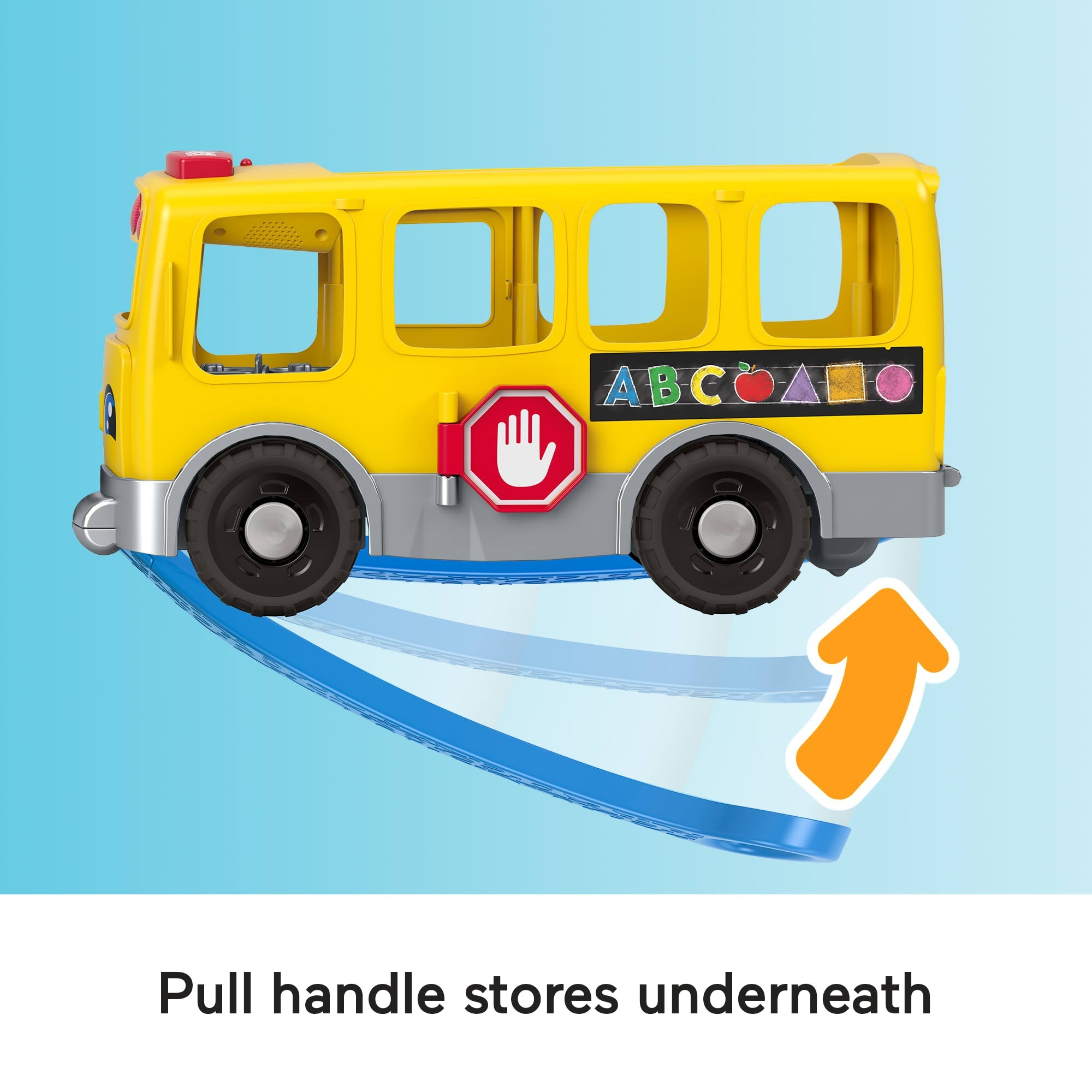 Fisher-Price Little People Big Yellow School Bus, Musical Pull Toy