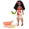 Disney Princess Ocean Friends Moana Doll With Moldable Sand, Animal Friend & 8 Accessories