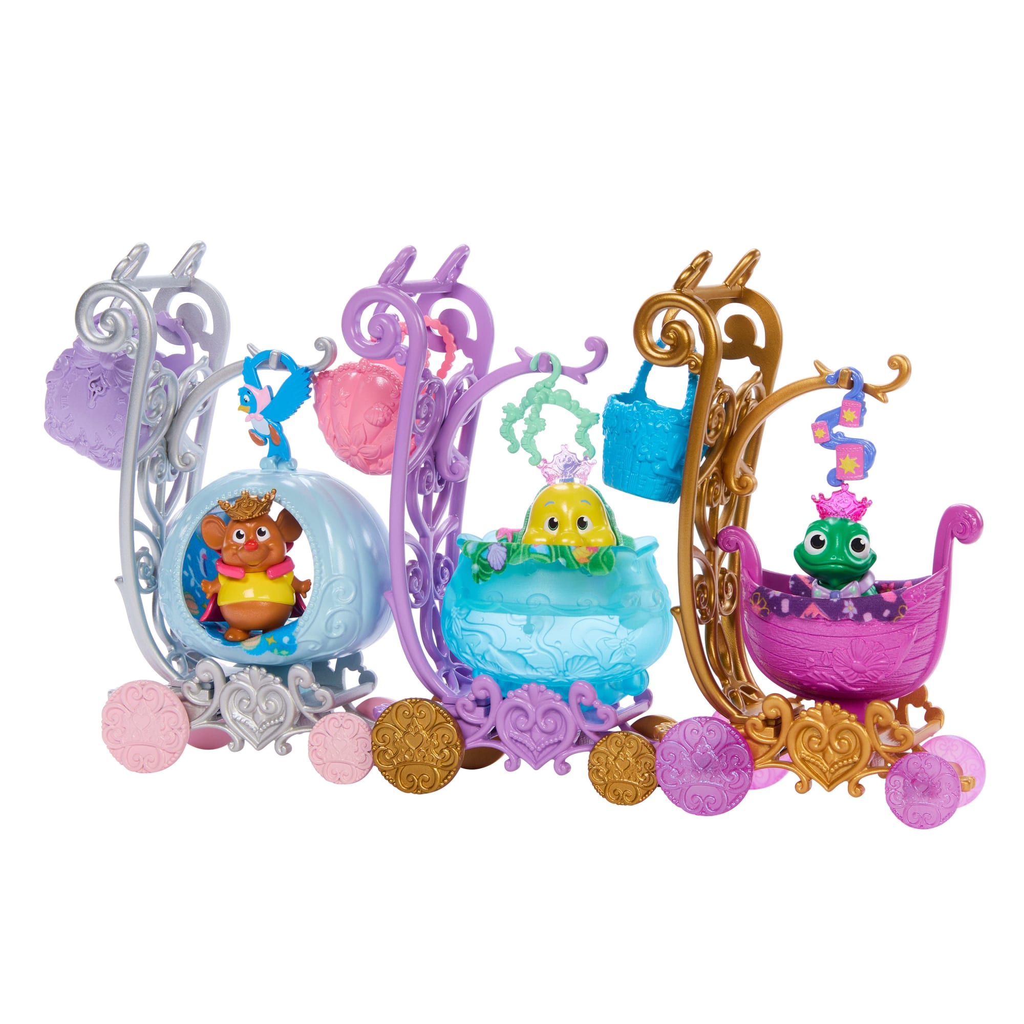 Disney Princess Animal Friend Carriages With 5 Accessories, Fashion Doll Size, inspired By Movies