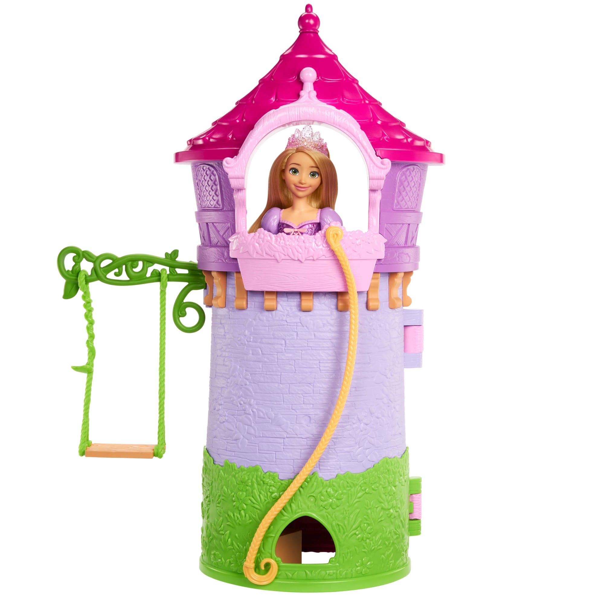 Disney Princess Enchanted Stories Rapunzel's Tower Playset With 6 Play Areas, Pascal Figure & 5 Accy