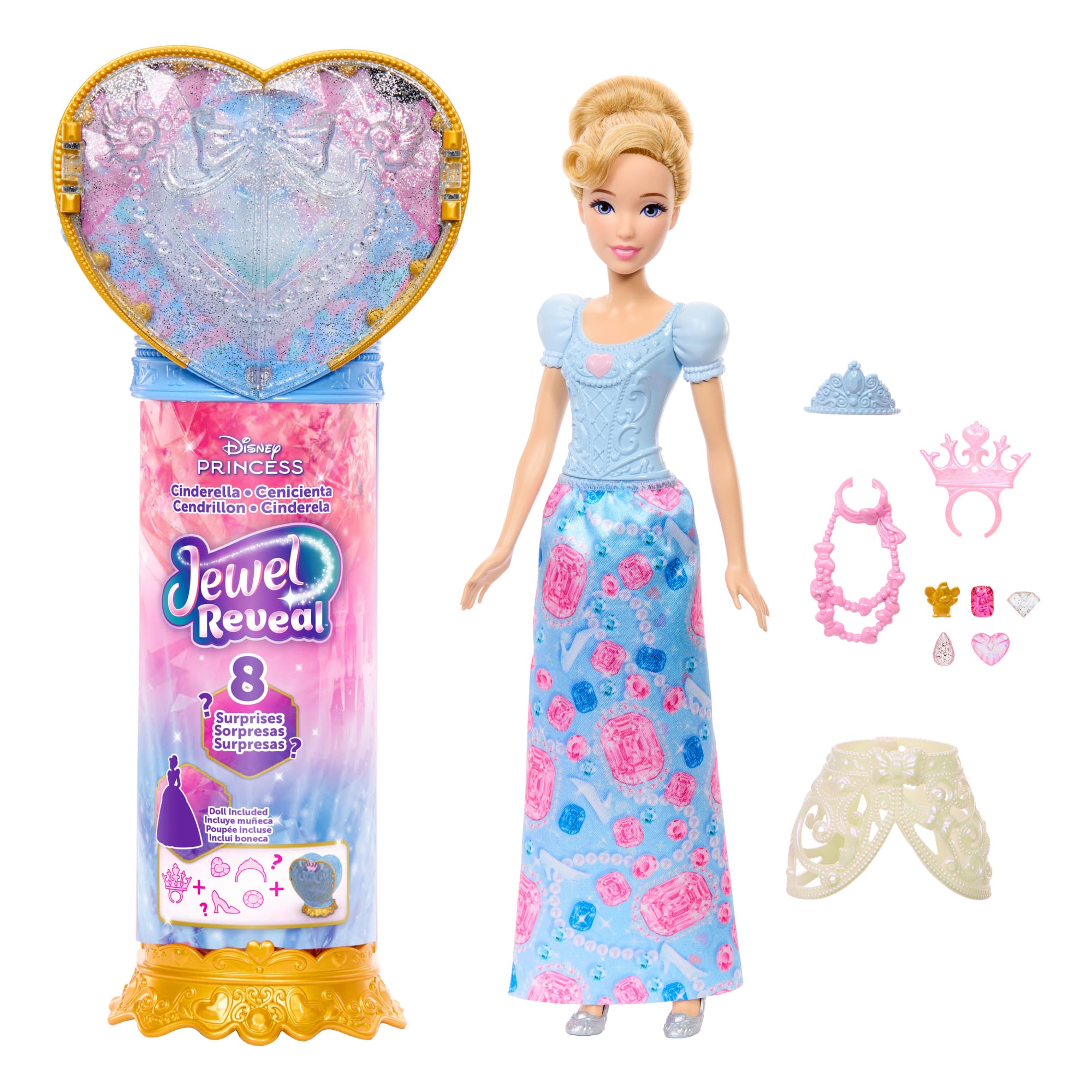 Disney Poupée Princesses Jewel Reveal Cendrillon