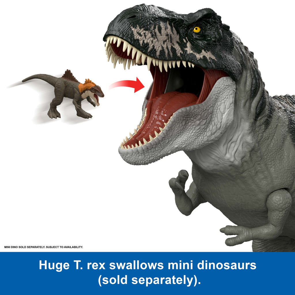 Jurassic World Rebirth Super Colossal Tyrannosaurus Rex Action Figure, T-Rex Dinosaur Movie Toy