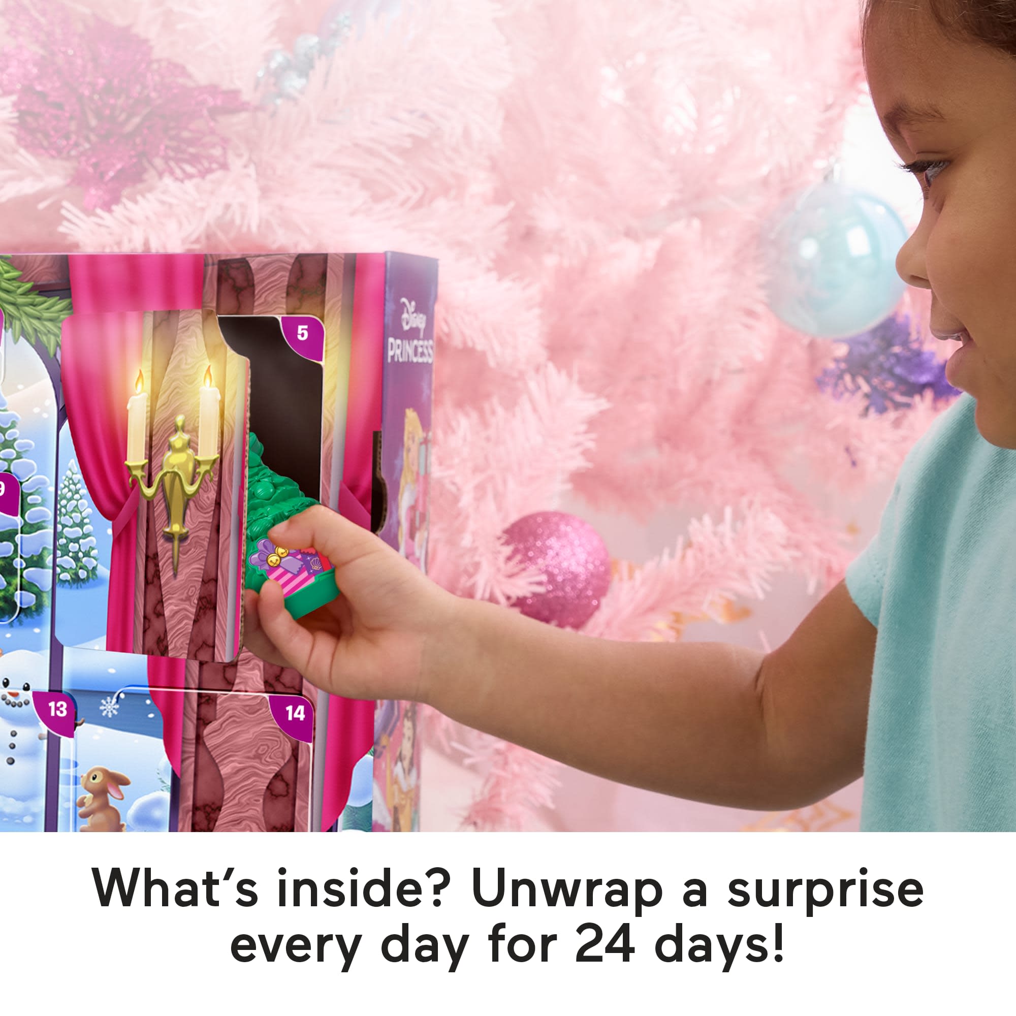 Fisher-Price Little People Disney Princess 2025 Advent Calendar For Toddlers & Kids, 24 Toys
