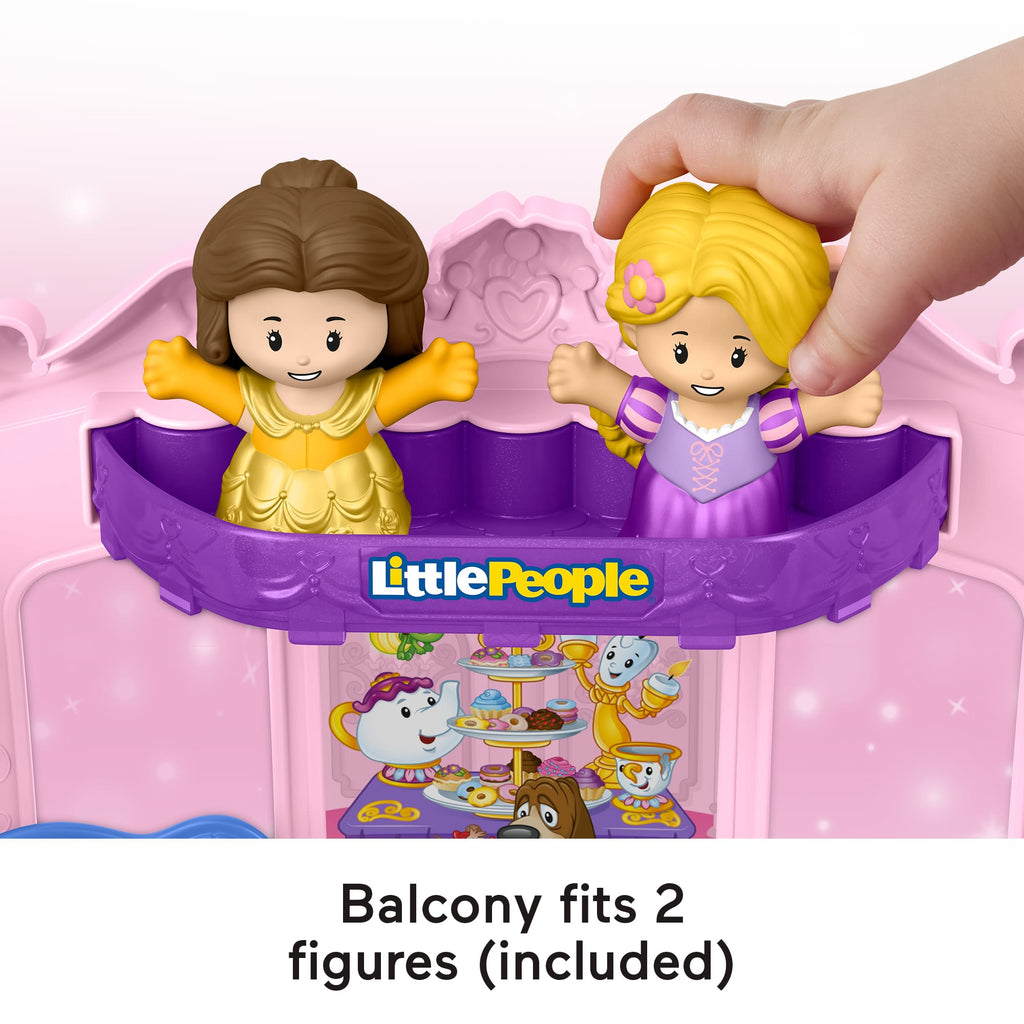Fisher-Price Little People Disney Princess Pull-Along Musical Carriage Toddler Toy With 2 Figures