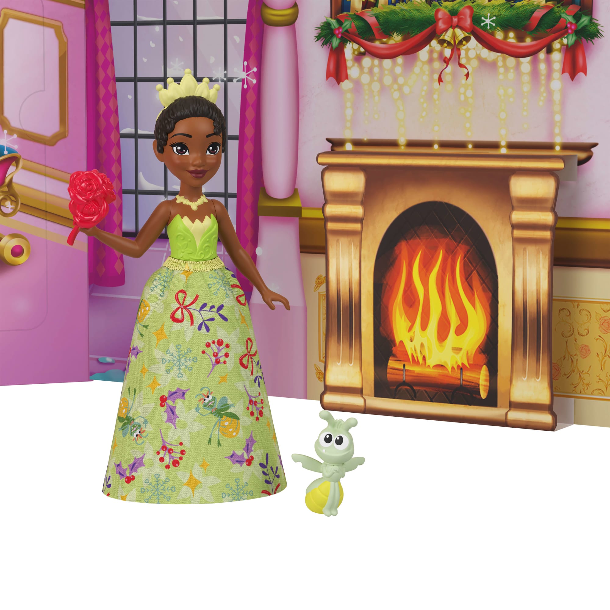 Disney Princess Advent Calendar With 24 Days Of Gifts, including 3 Small Dolls, 3 Friends & 22 Accy