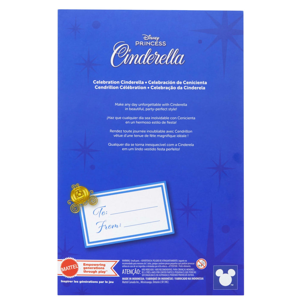 Disney Princess Birthday Celebration Cinderella Collectible Fashion Doll, Inspired By Disney Movie