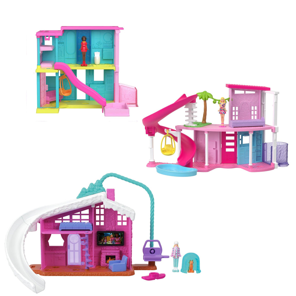 Barbie Mini Barbie Land Doll & House Set, 1.5-Inch Doll, Furniture & Accessories