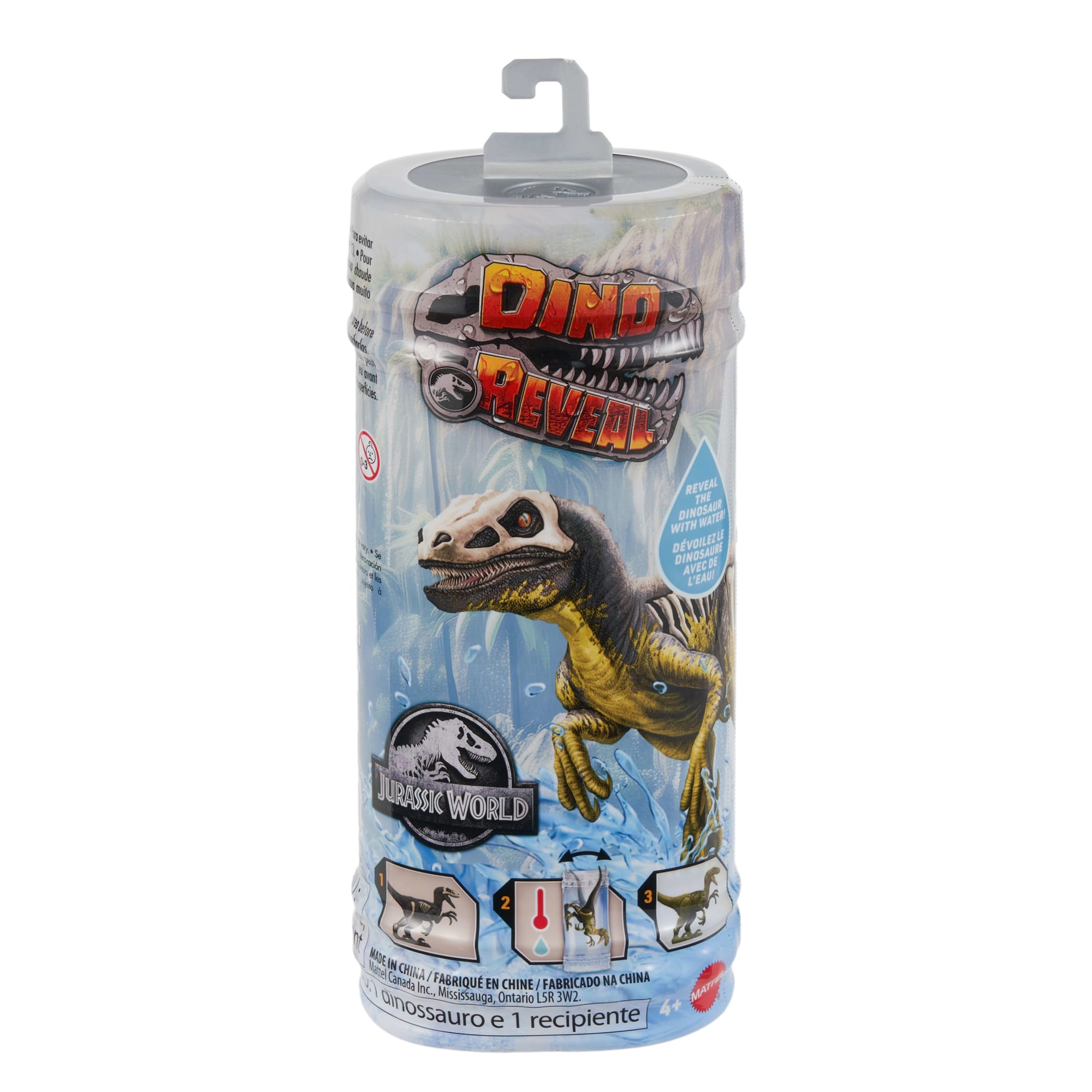 Jurassic World Dino Reveal Dinosaur Toys, Warm Water Uncovers Full Decoration, Unpack & Color Change