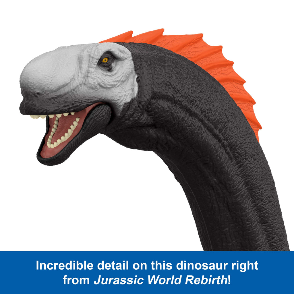 Jurassic World Rebirth Super Colossal Titanosaurus Dinosaur, 53 inch Long Movie-Accurate Herbivore