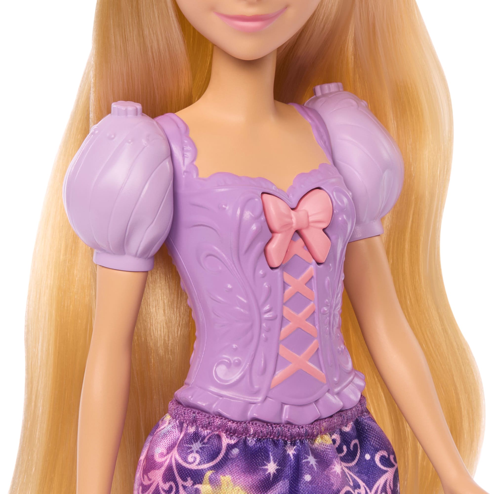 Disney Princess Light-Up Hair Rapunzel Fashion Doll W/ 5 Ways To Glow, Pascal Figure & 7 Accessories