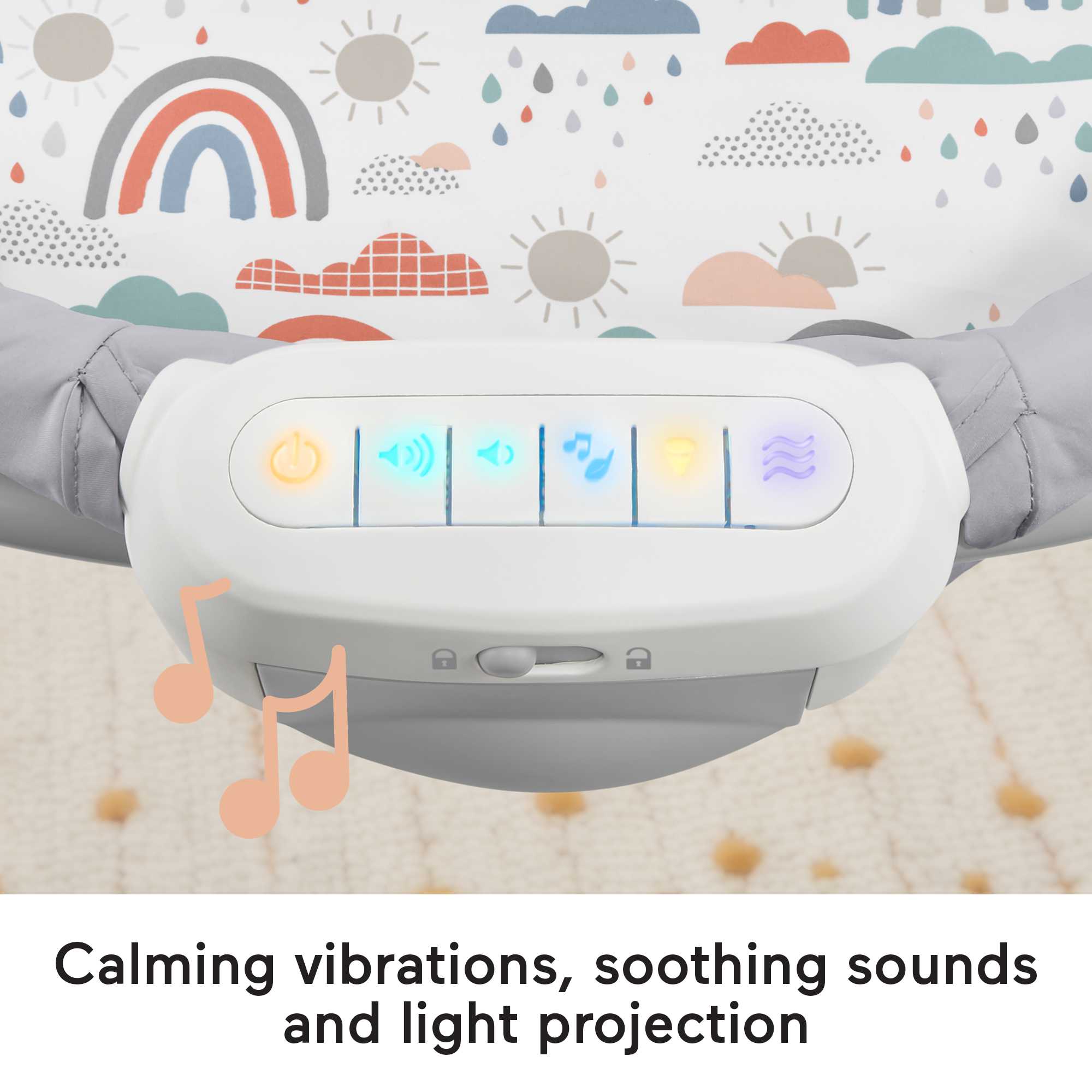 Fisher-Price Soothing View Projection Bassinet - Rainbow Showers