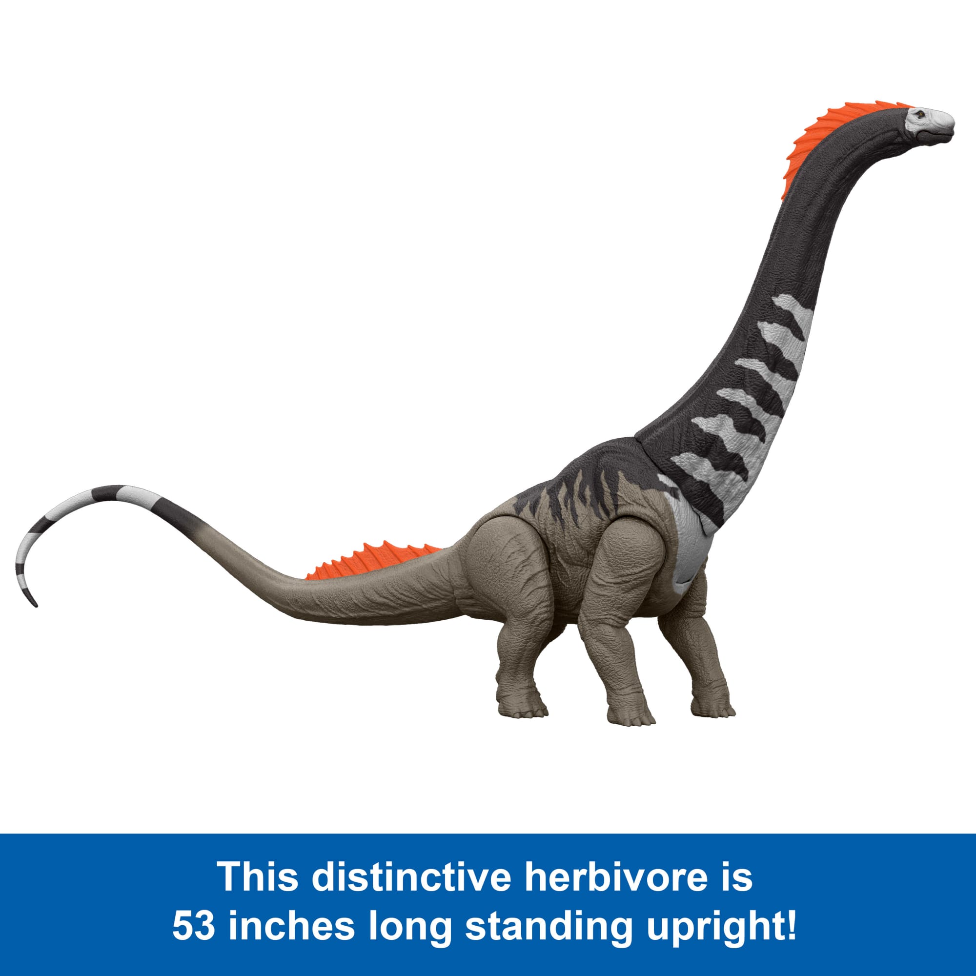 Jurassic World Rebirth Super Colossal Titanosaurus Dinosaur, 53 inch Long Movie-Accurate Herbivore