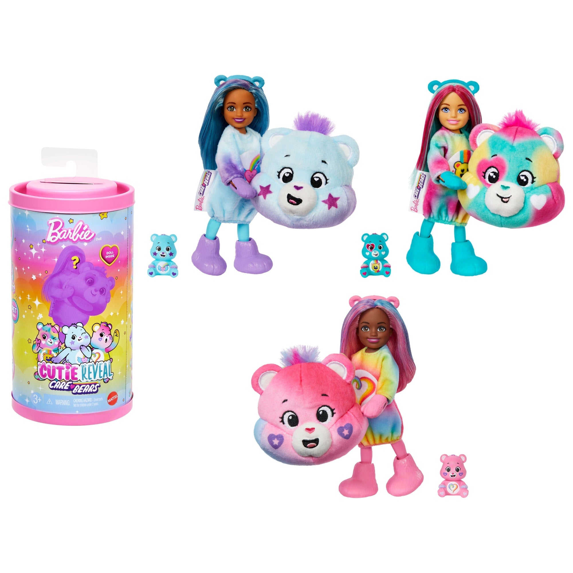 Barbie Cutie Reveal Care Bears Chelsea Small Dolls & Accessories, Series 2