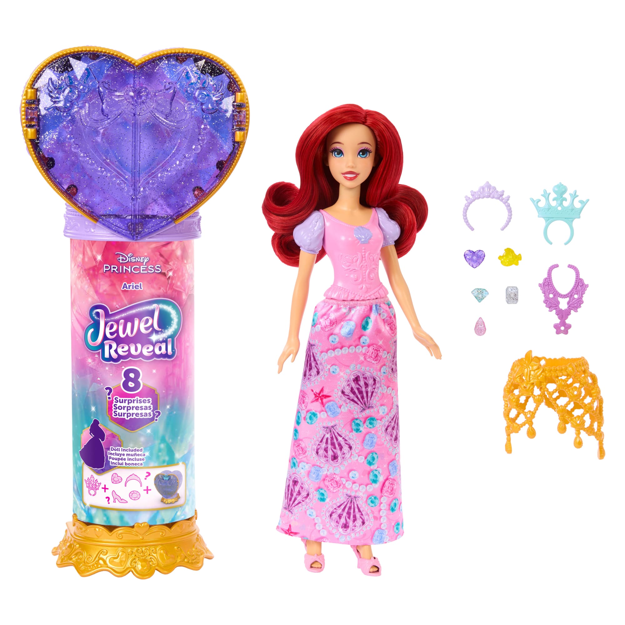Disney Poupée Princesses Jewel Reveal Ariel
