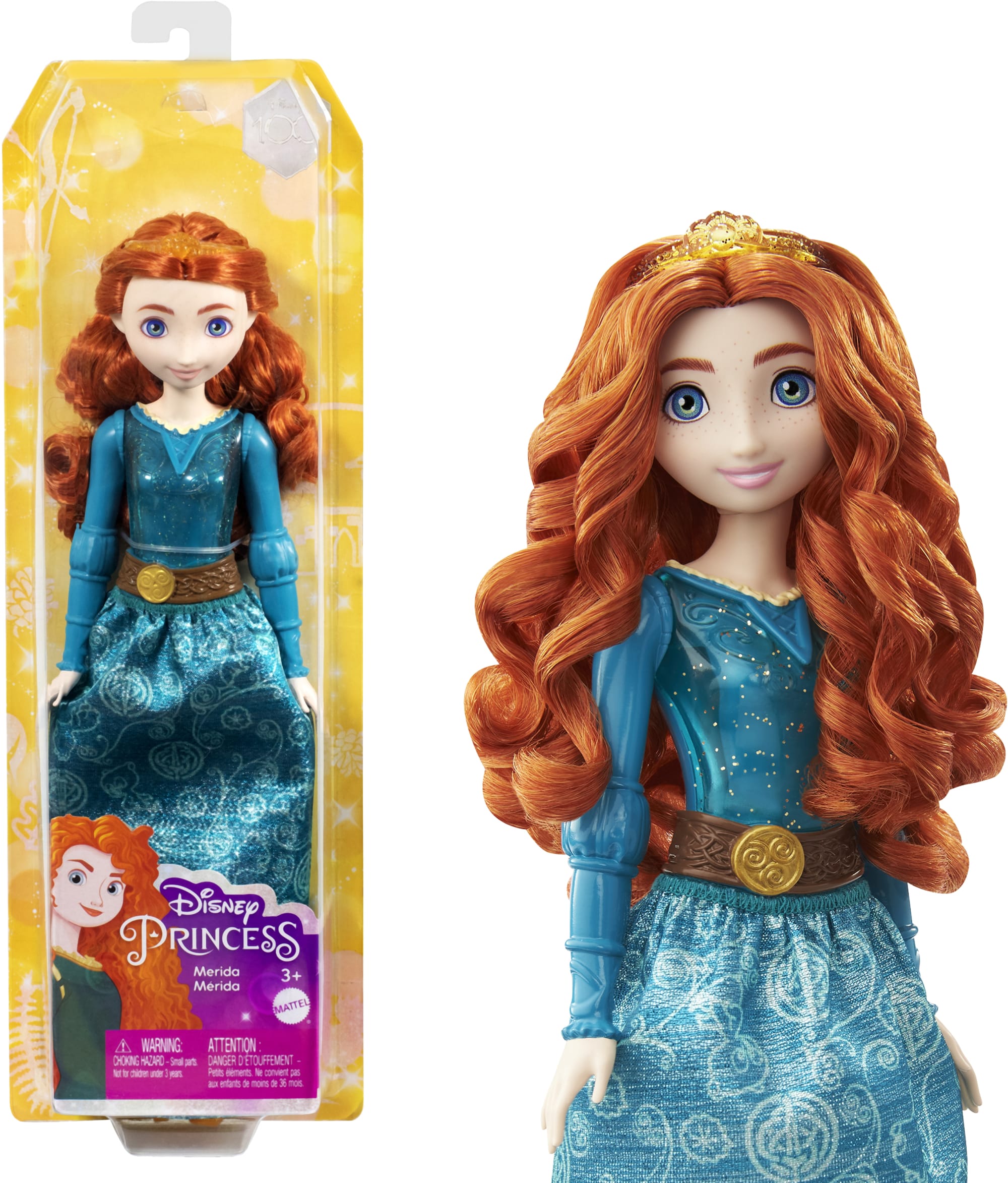 Disney Princess Merida Doll With Sparkling Fashion & Accessories, Inspired By Disney & Pixar Movie Brave
