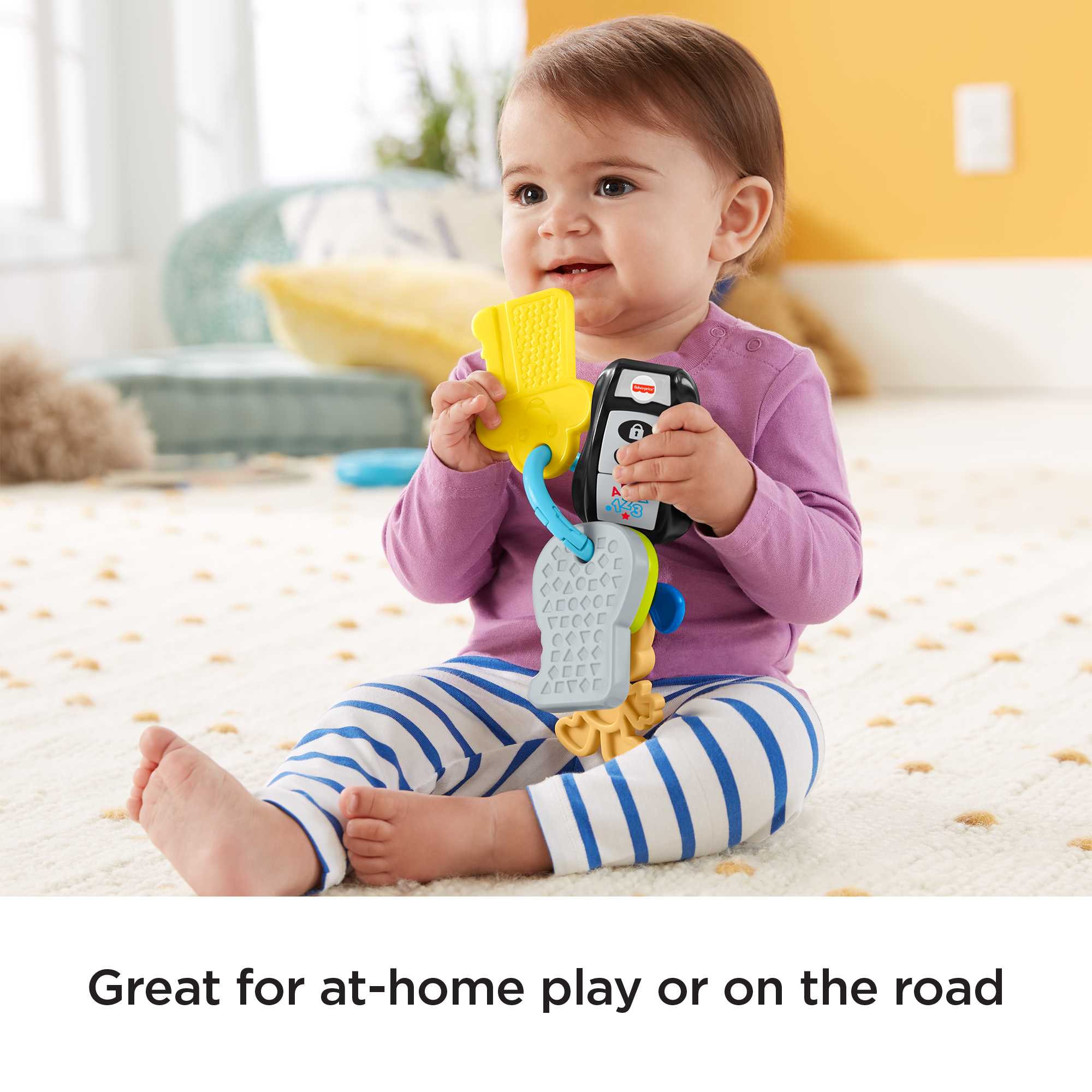 Fisher-Price Laugh & Learn Play & Go Keys Musical Learning Toy For Infant & Toddler