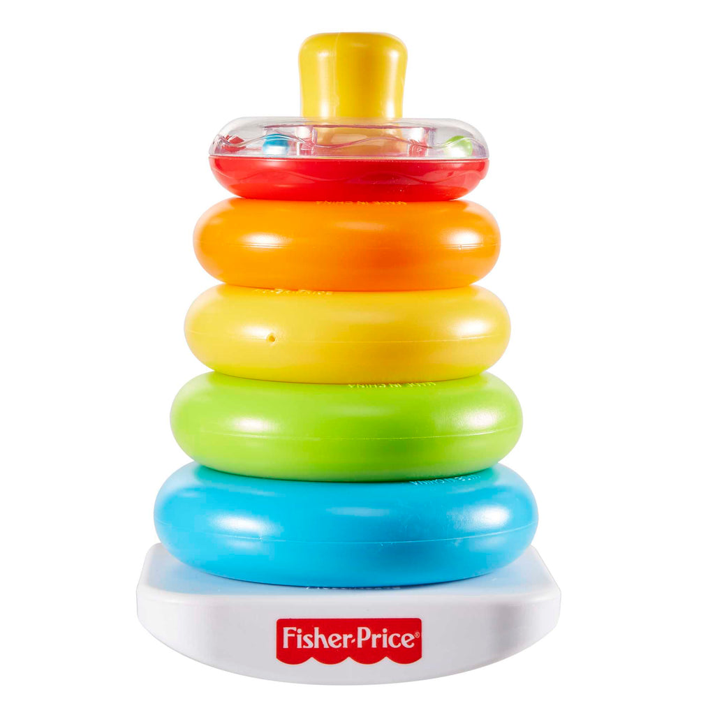 Fisher-Price Rock-A-Stack Ring Stacking Toy With Roly-Poly Base For Infants