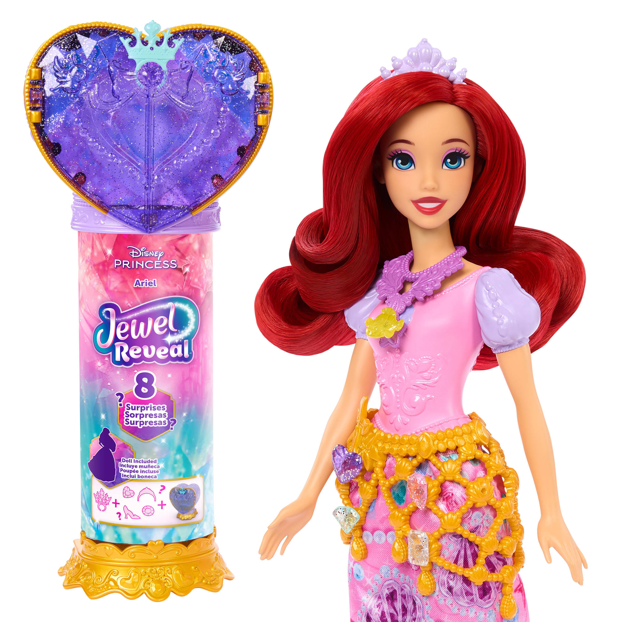 Disney Poupée Princesses Jewel Reveal Ariel