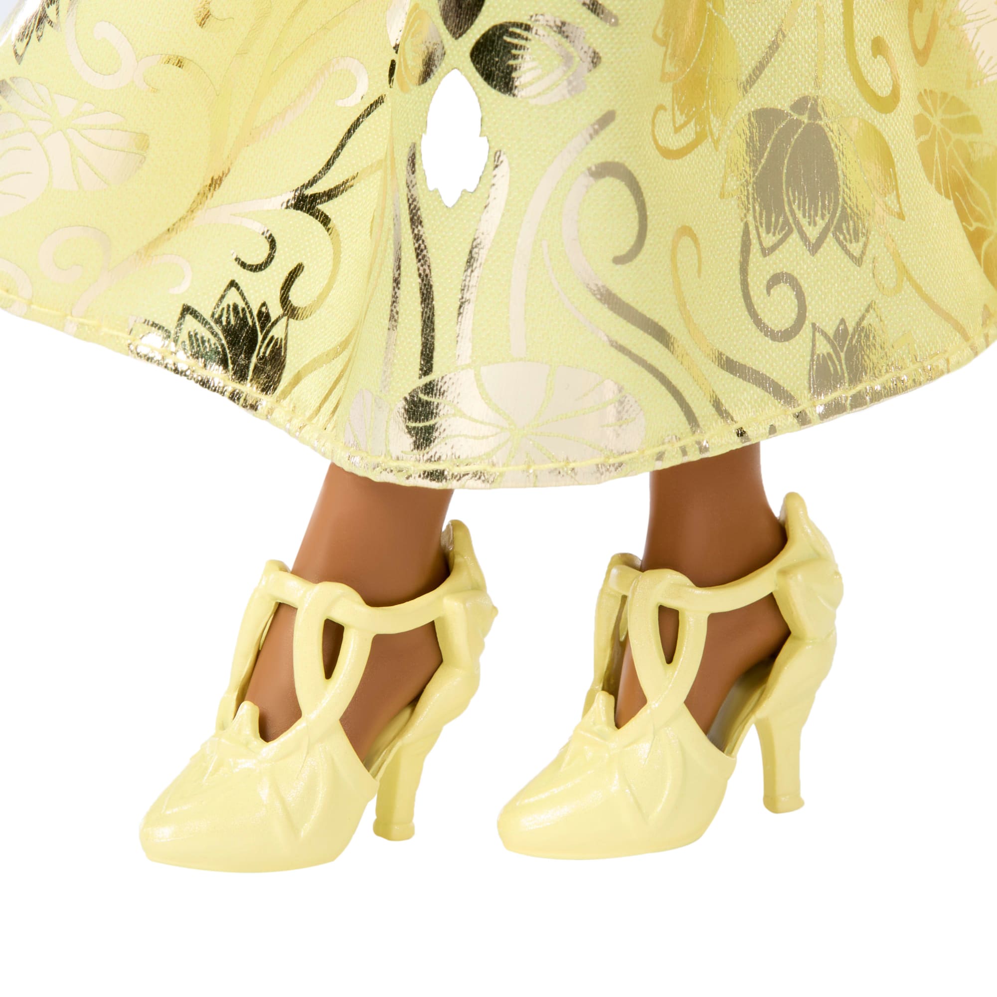 Disney Princess Enchanted Stories Tiana Fashion Doll With Sparkling Dress & Accessories, Posable