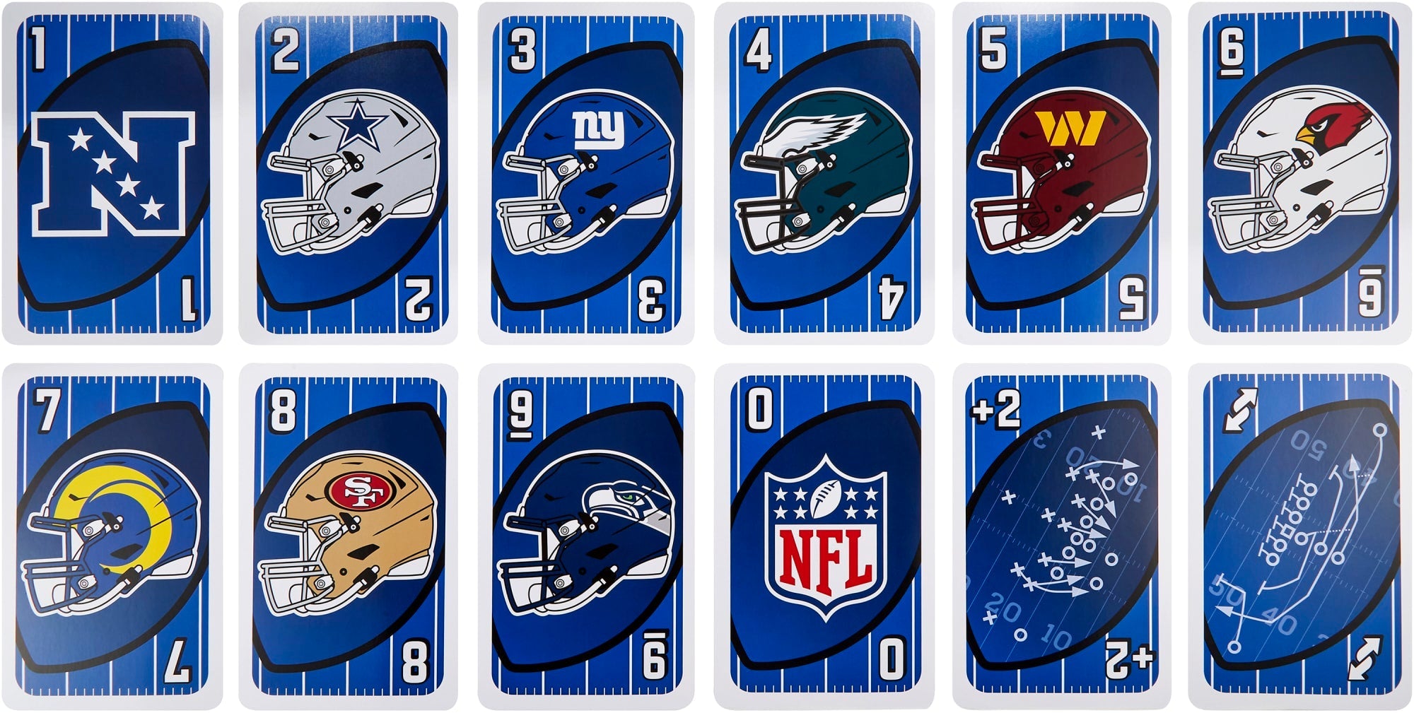 Giant UNO NFL Game For Kids, Adults & Family Night