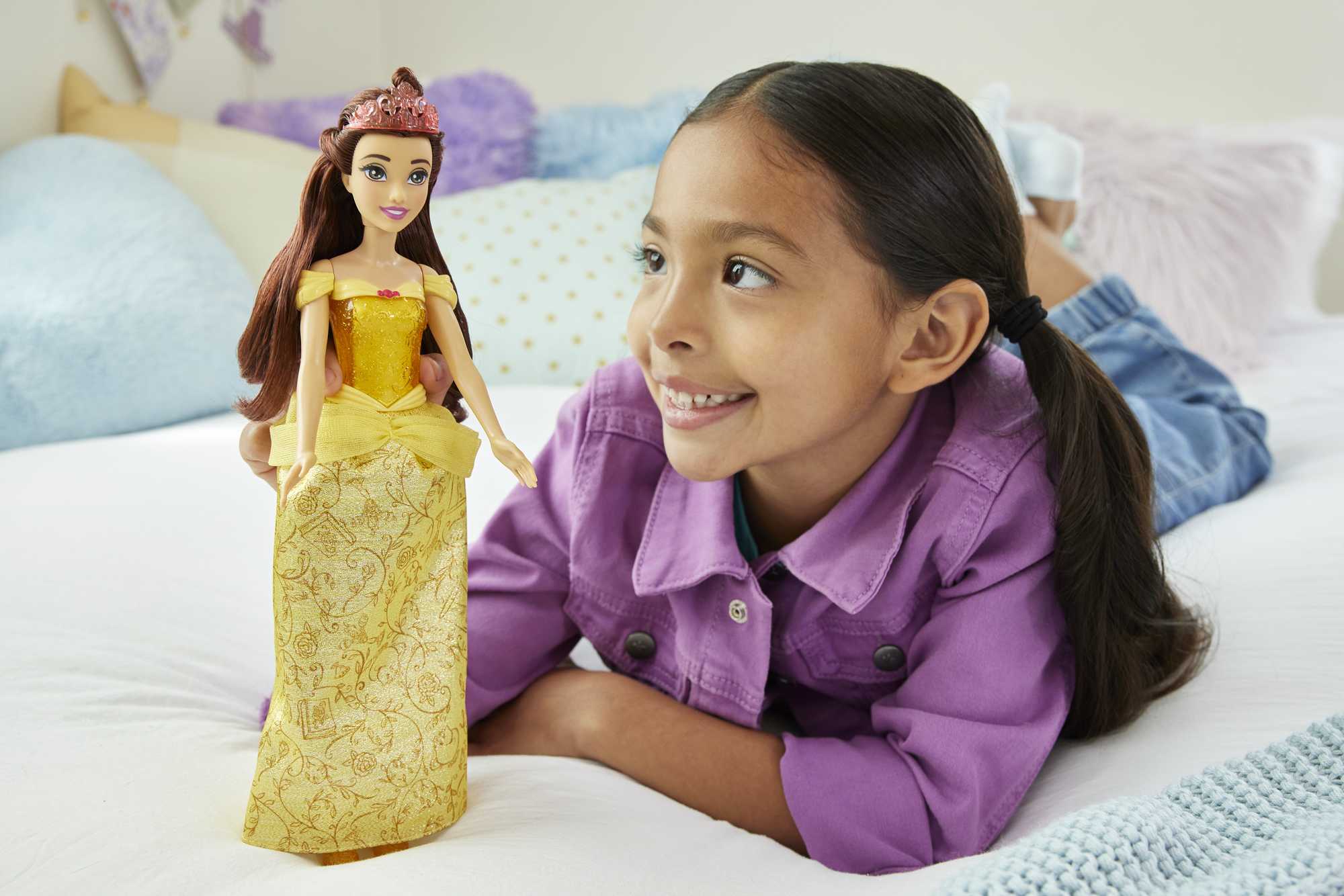 Disney Princess Belle Doll With Sparkling Fashion & Accessories, Inspired By Beauty & The Beast