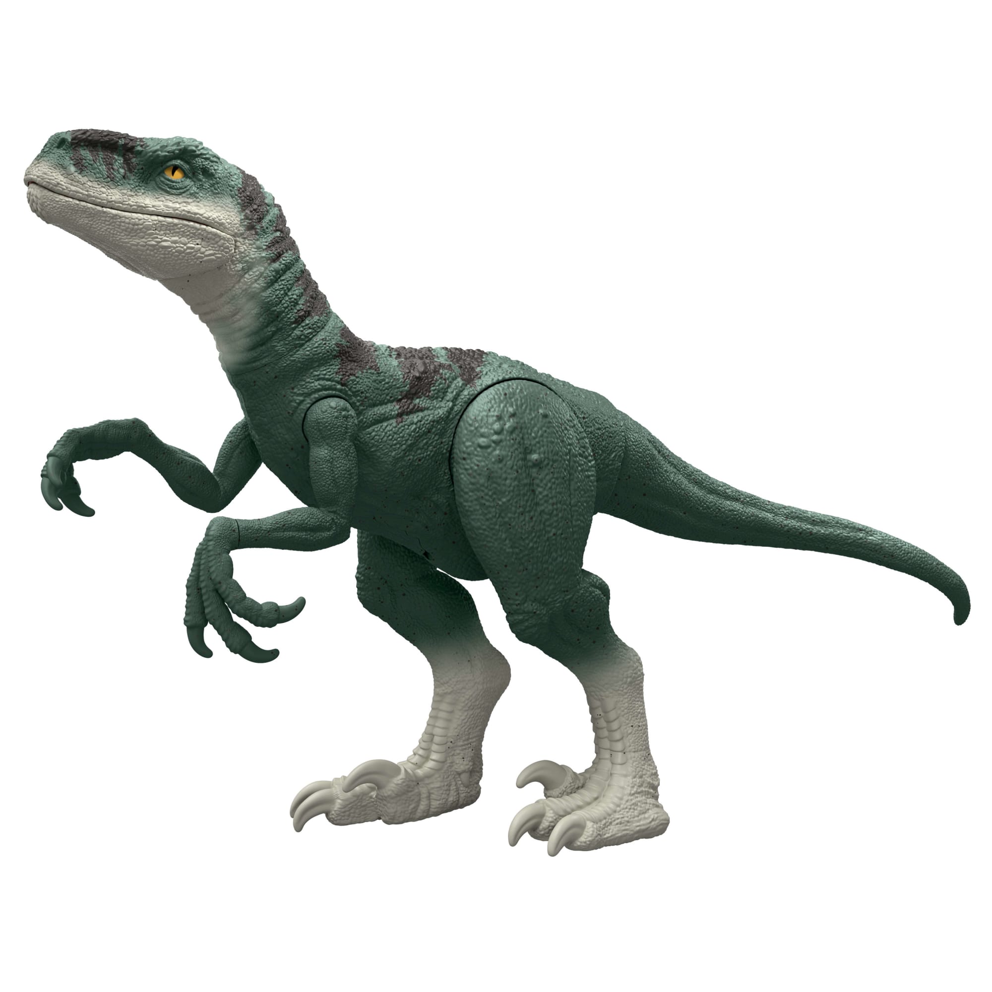 Jurassic World Super Colossal Dinosaur Pack With 1 XL 37 inch Long Atrociraptor, 4 Minis