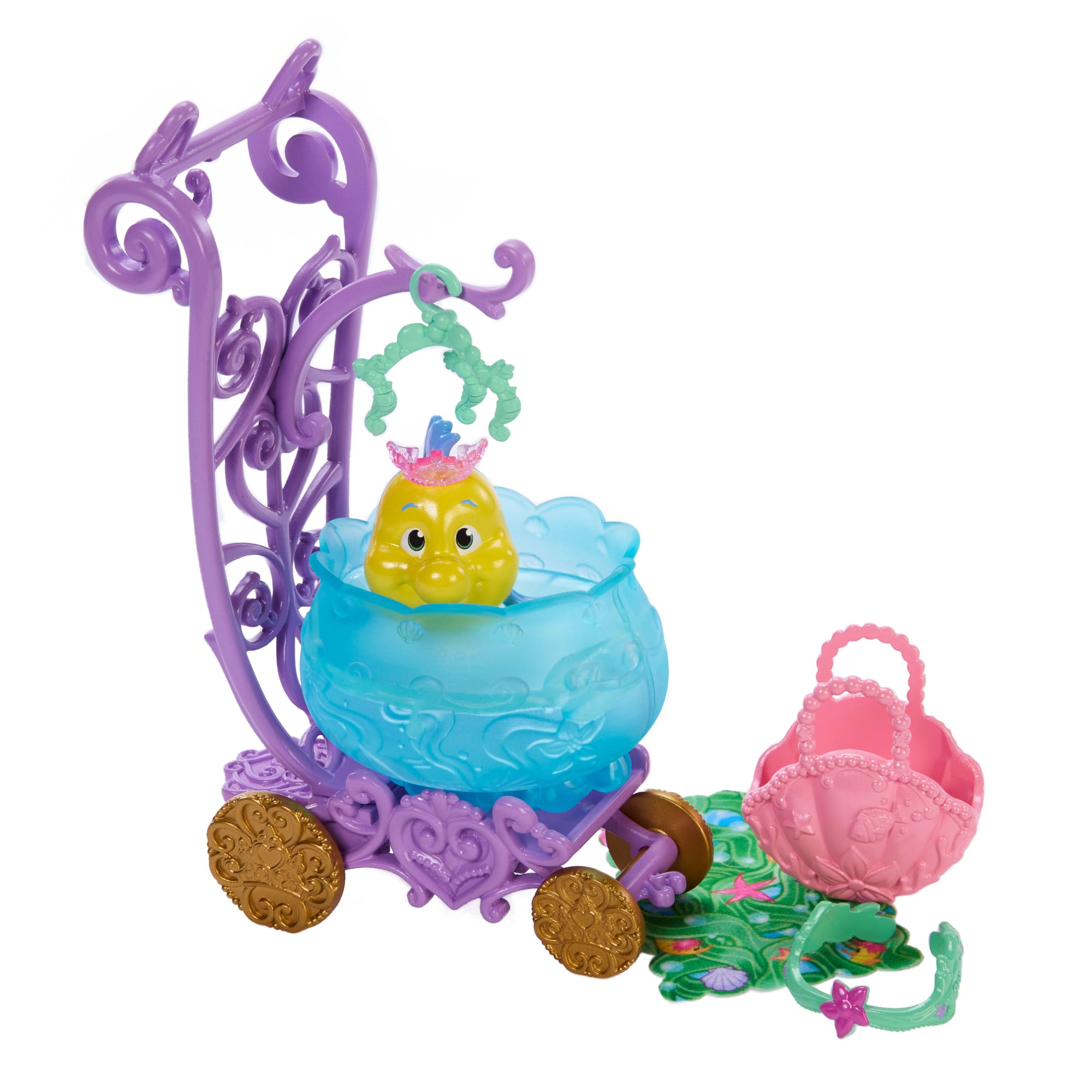 Disney Princess Animal Friend Carriages With 5 Accessories, Fashion Doll Size, inspired By Movies