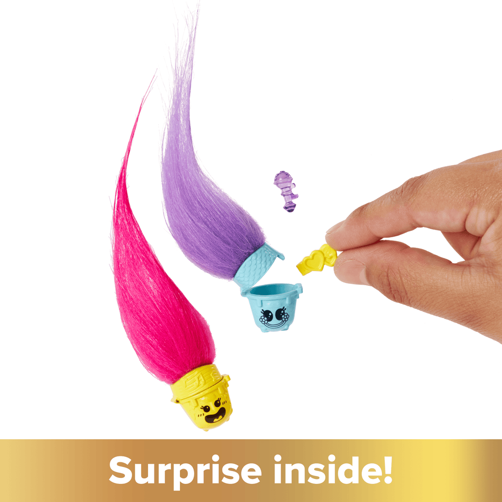 Dreamworks Trolls Band Together Hair Pops Queen Poppy Small Doll & Accessories, Toys inspired By The Movie