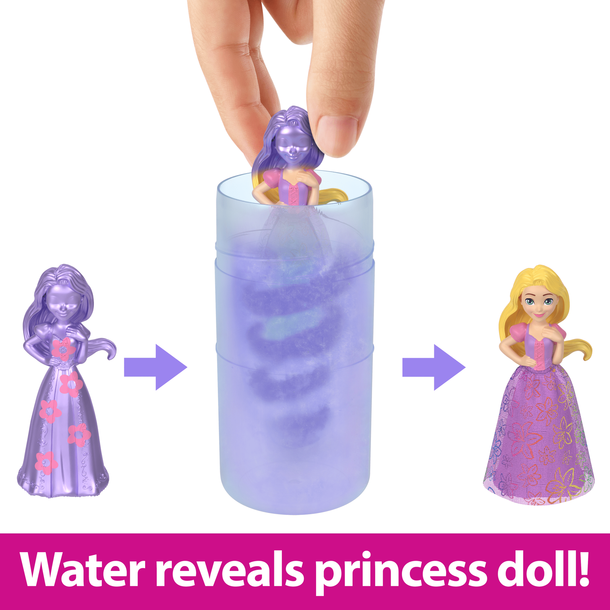 Disney Princess Royal Color Reveal Surprise Small Doll With Garden Party Accessories (Dolls May Vary)