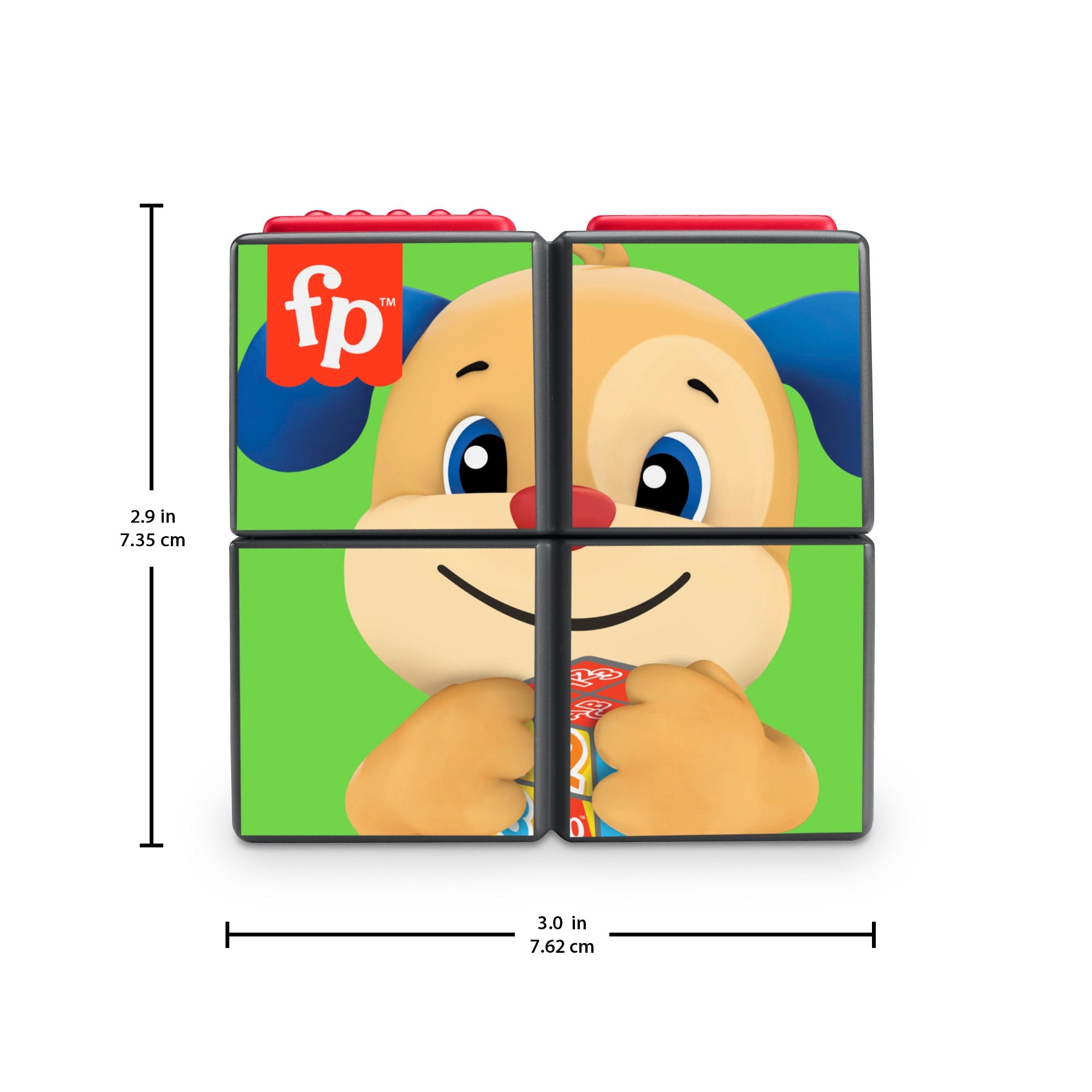 Fisher-Price Laugh & Learn Puppy's Activity Cube Electronic Learning Toy For Baby & Toddler