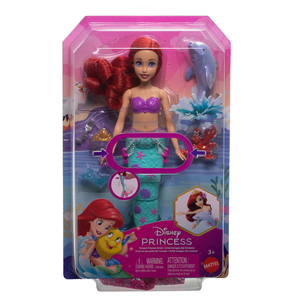 Disney Coffret Poupée et Accessoires Ariel et ses Amis de L’Océan