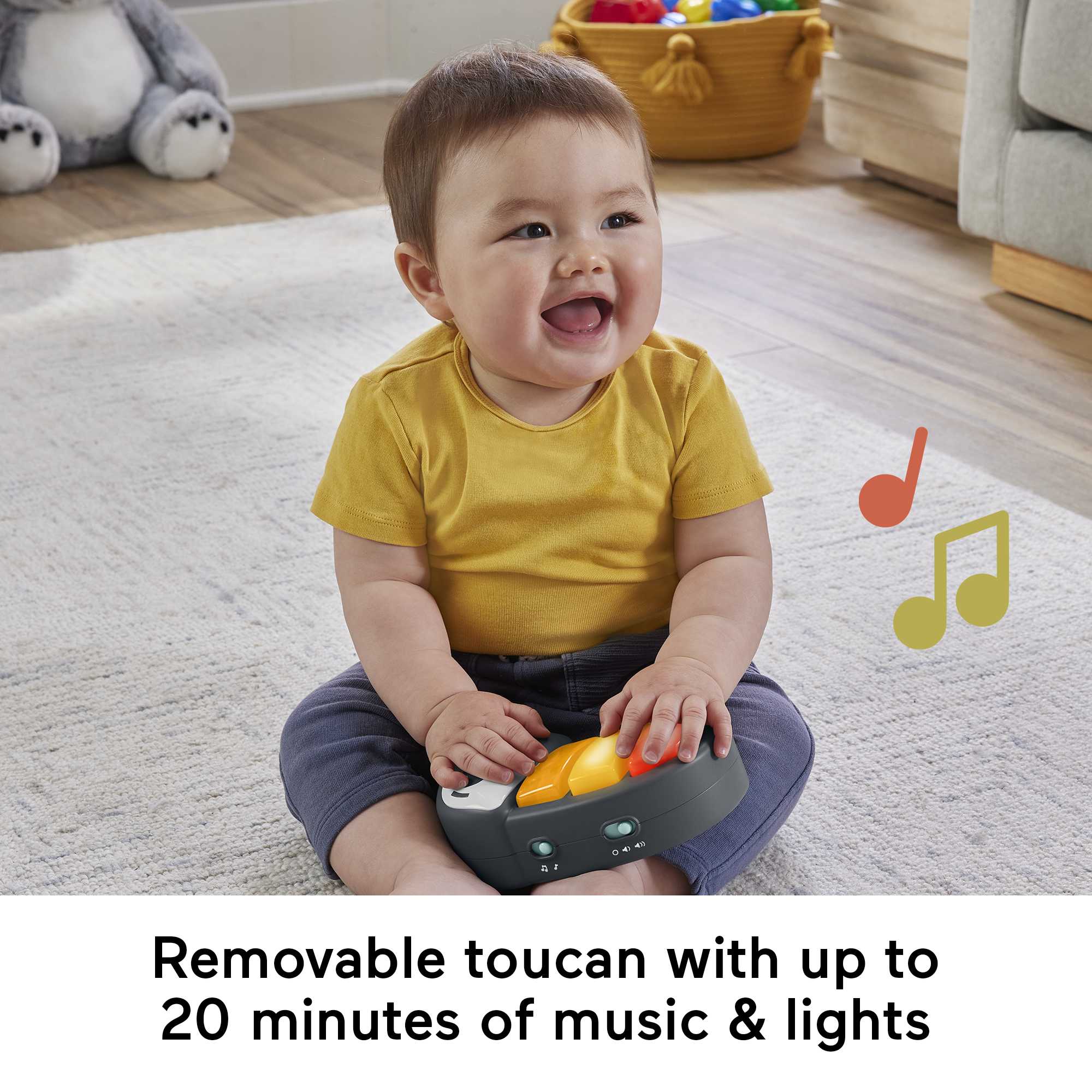 Fisher-Price Baby Bouncer Whimsical Forest Jumperoo Activity Center With Music And Lights