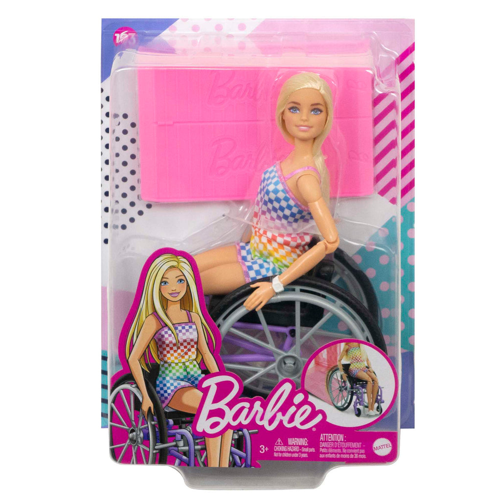 Barbie Doll With Wheelchair And Ramp, Blonde, Barbie Fashionistas