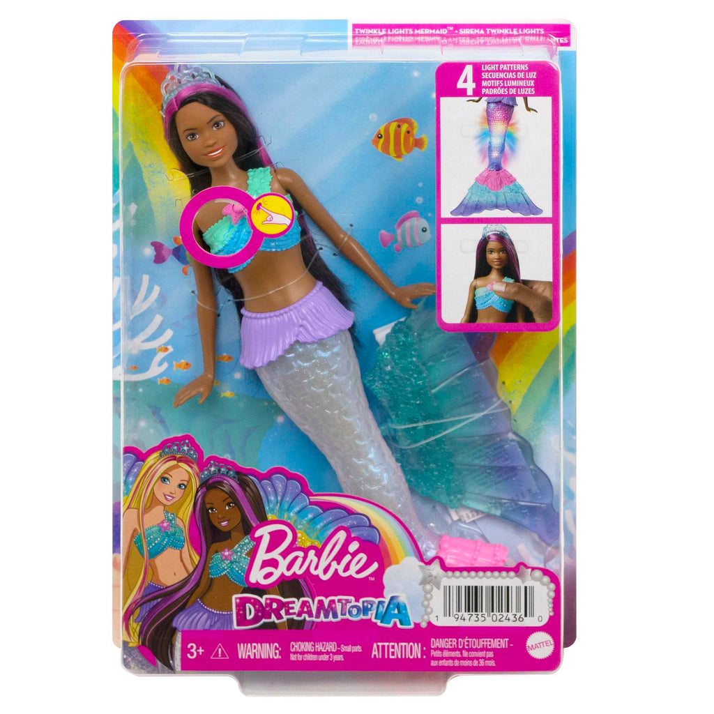 Barbie Poupée Barbie Dreamtopia Sirène Lumières Scintillantes