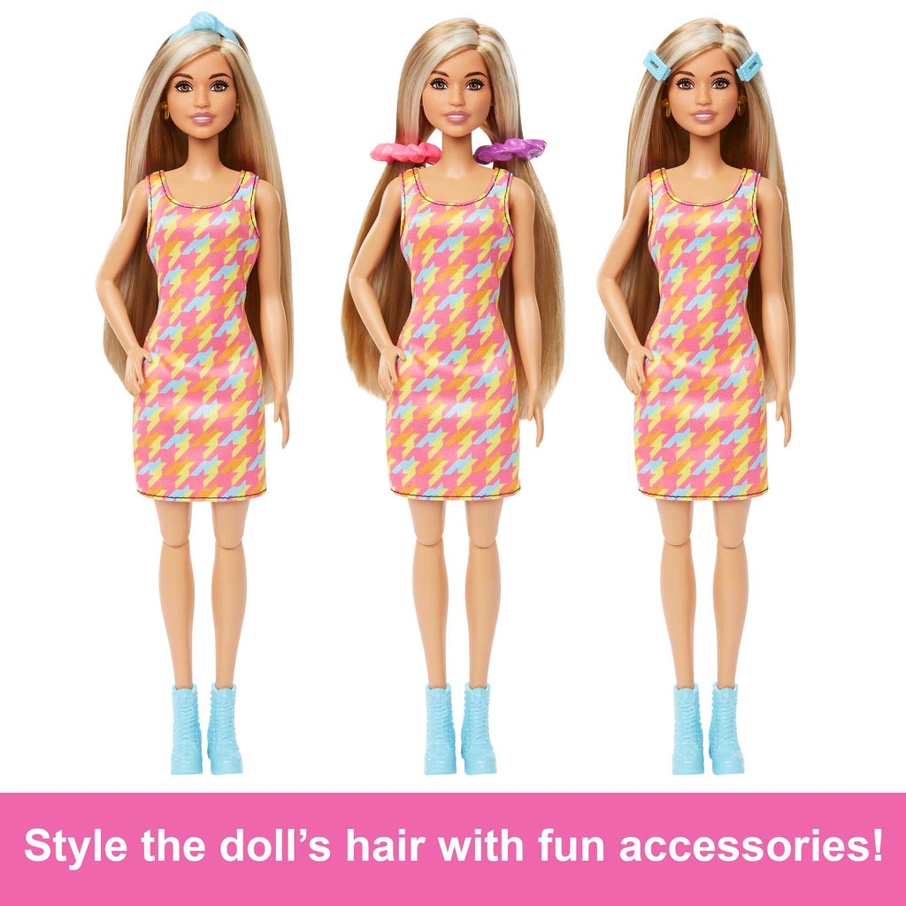 Barbie Doll And Hair Salon Playset, Color-Change Hair