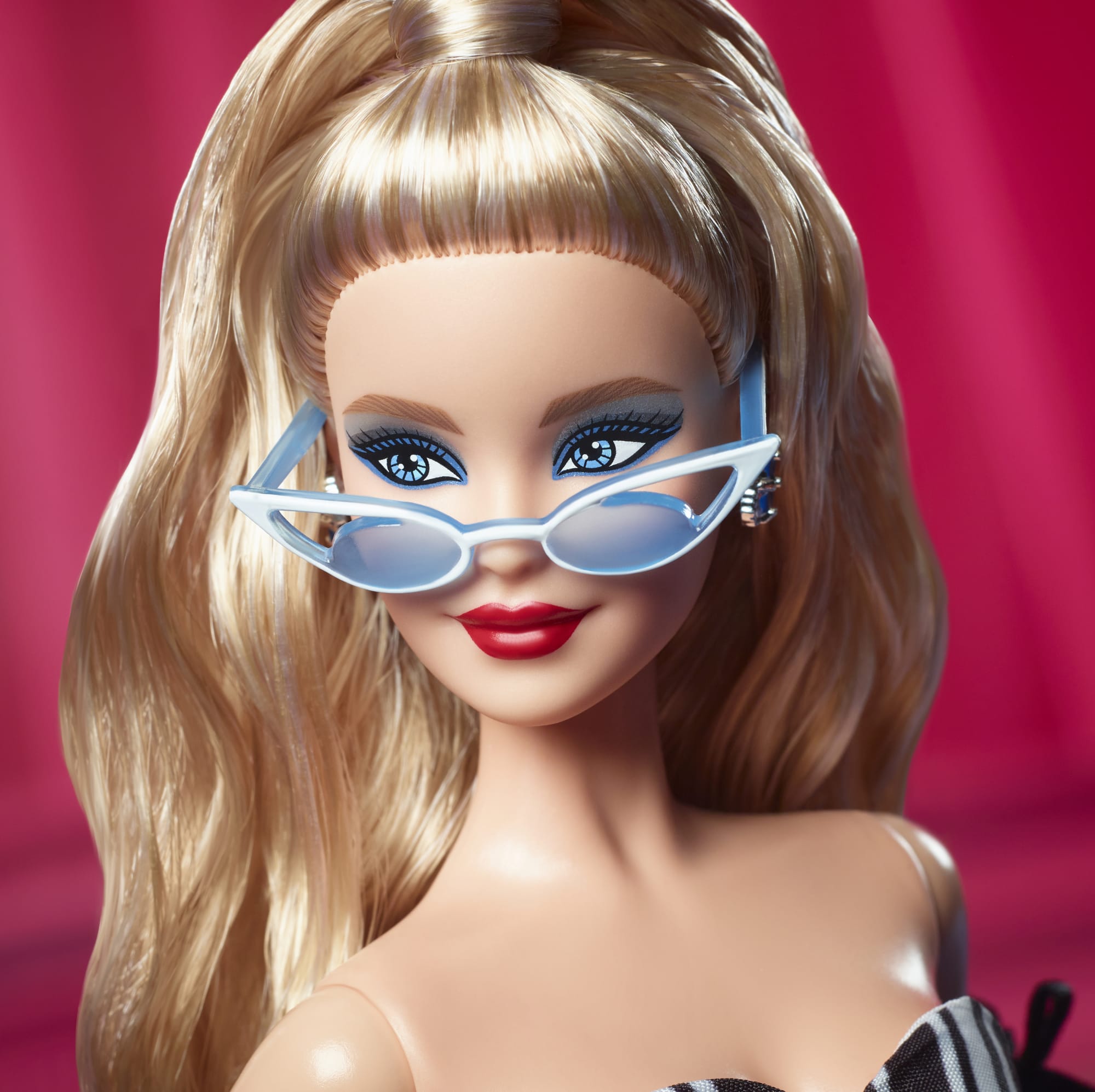 Barbie Signature 65th Anniversary Collectible Doll With Blonde Hair And Black And White Gown