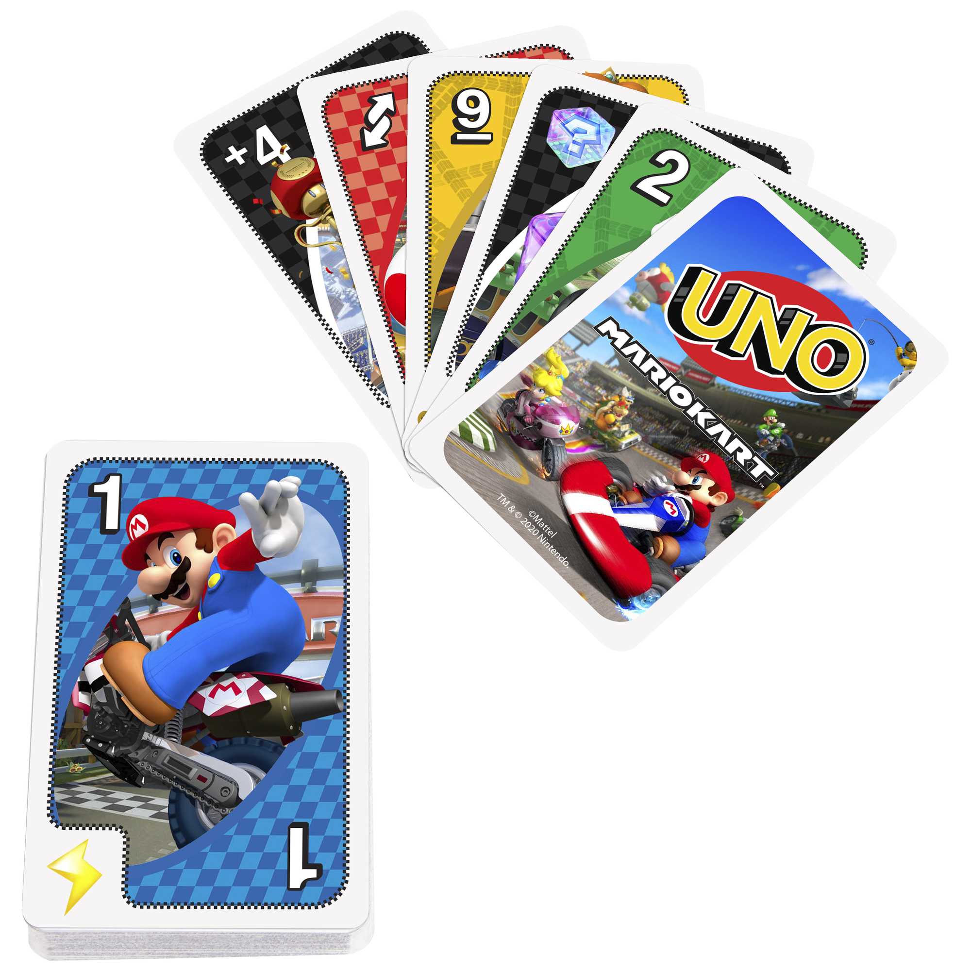 UNO Mario Kart Card Game With 112 Cards For Players 7 Years Old & Up
