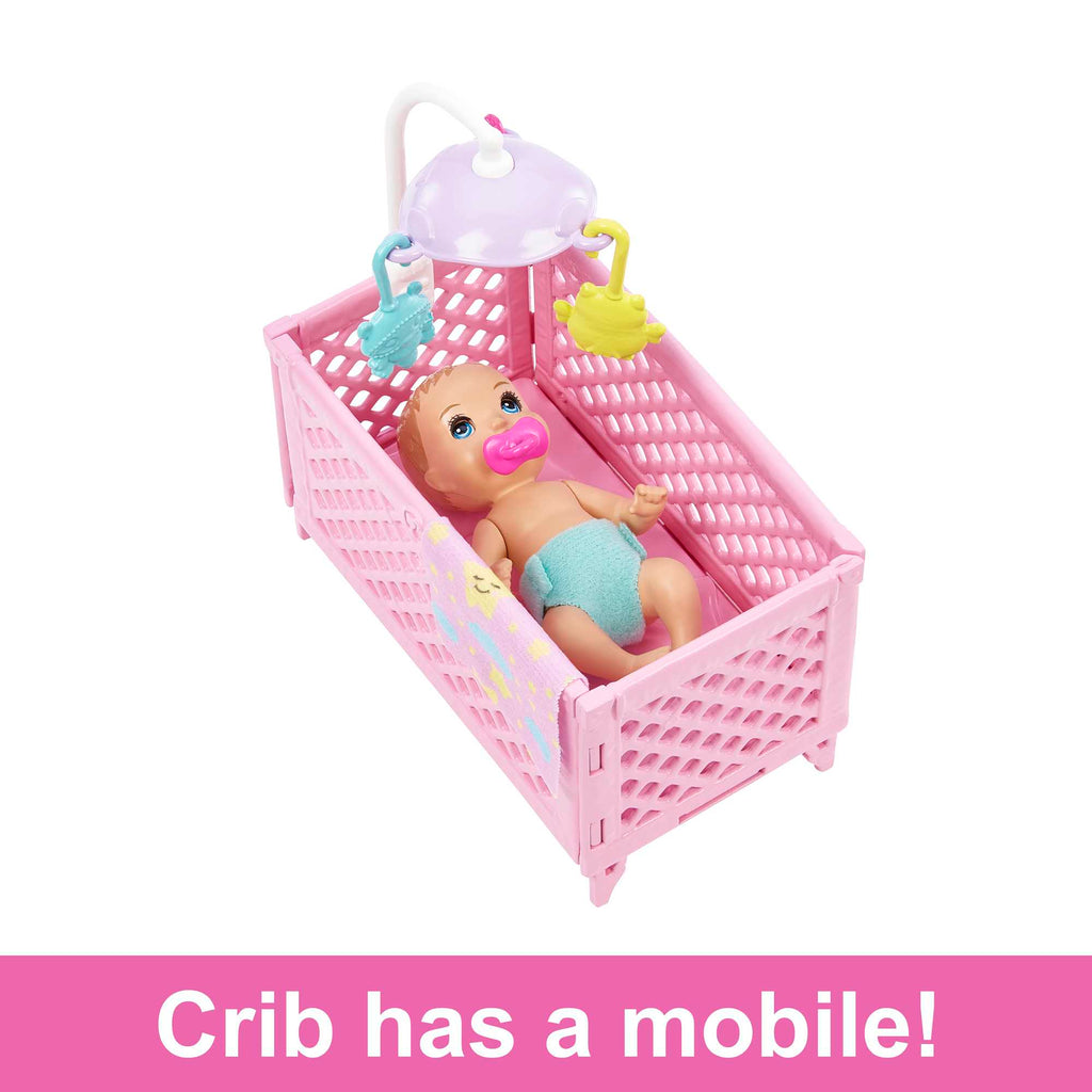 Barbie Doll And Accessories, Skipper Babysitter Crib Playset