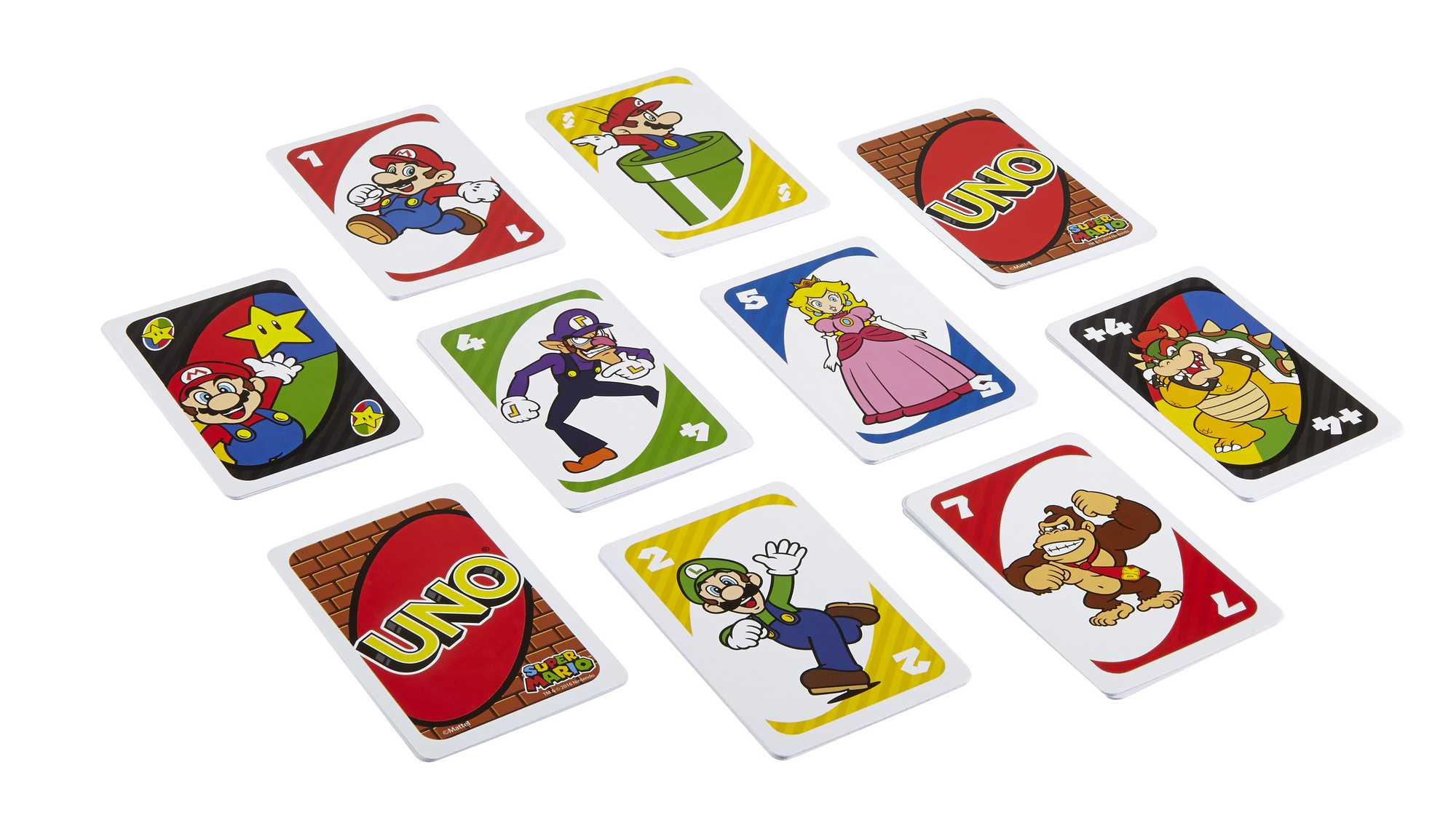 UNO Super Mario Card Game, Video Game Themed Travel Game in Collectible Storage Tin