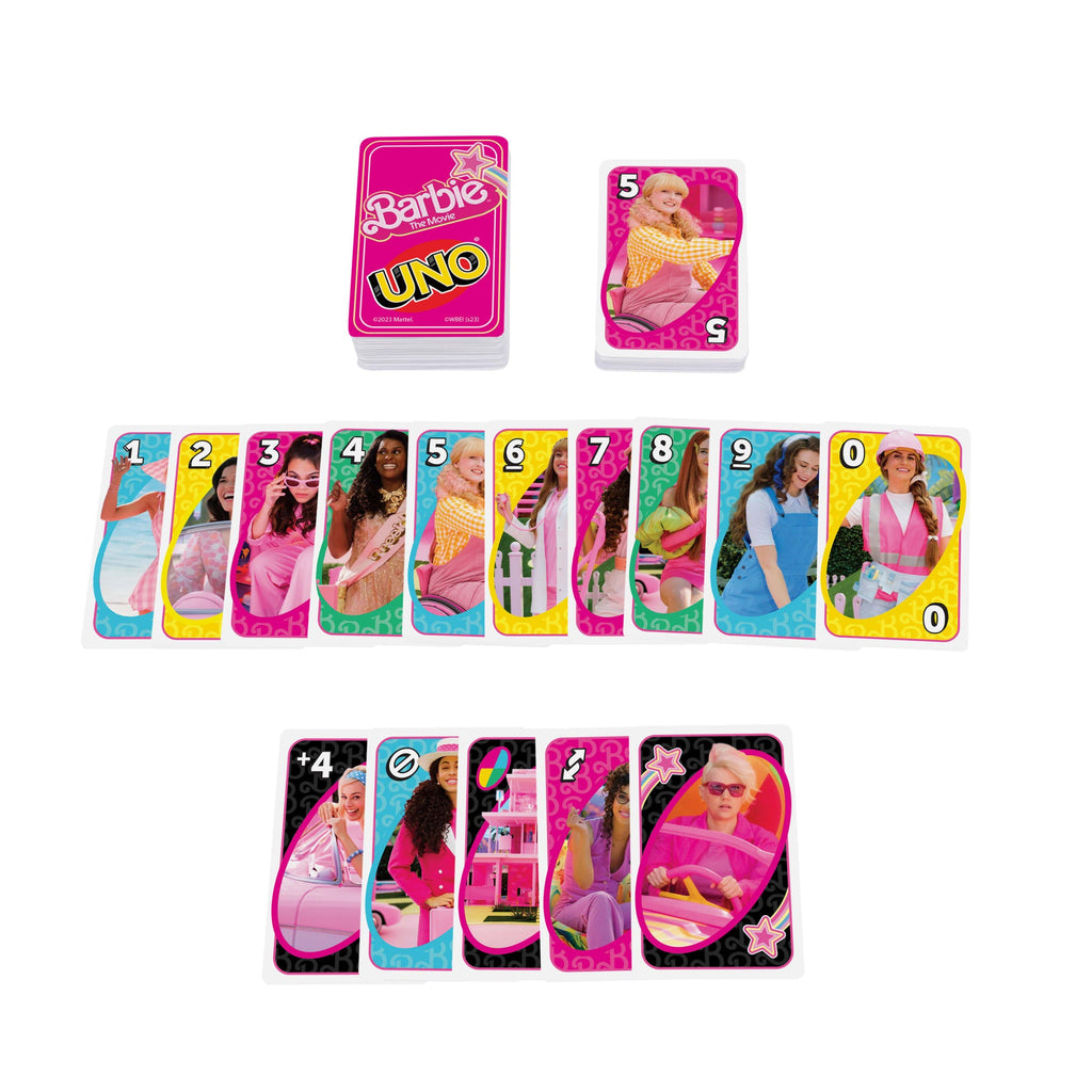 UNO Barbie The Movie Card Game, Inspired By The Movie