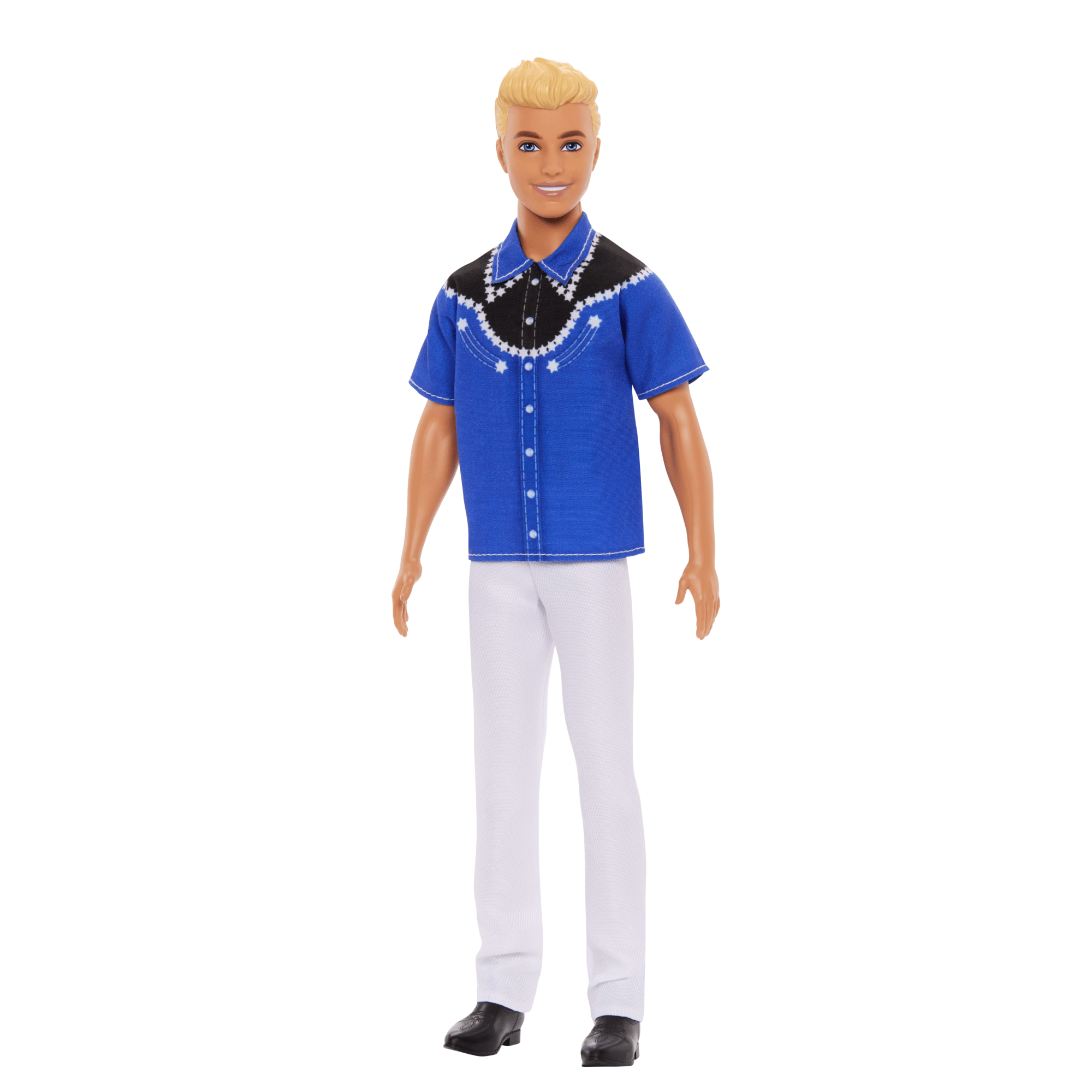 Barbie Fashionistas Ken Doll #226, Blonde Fashion Doll With Western Look, 65th Anniversary