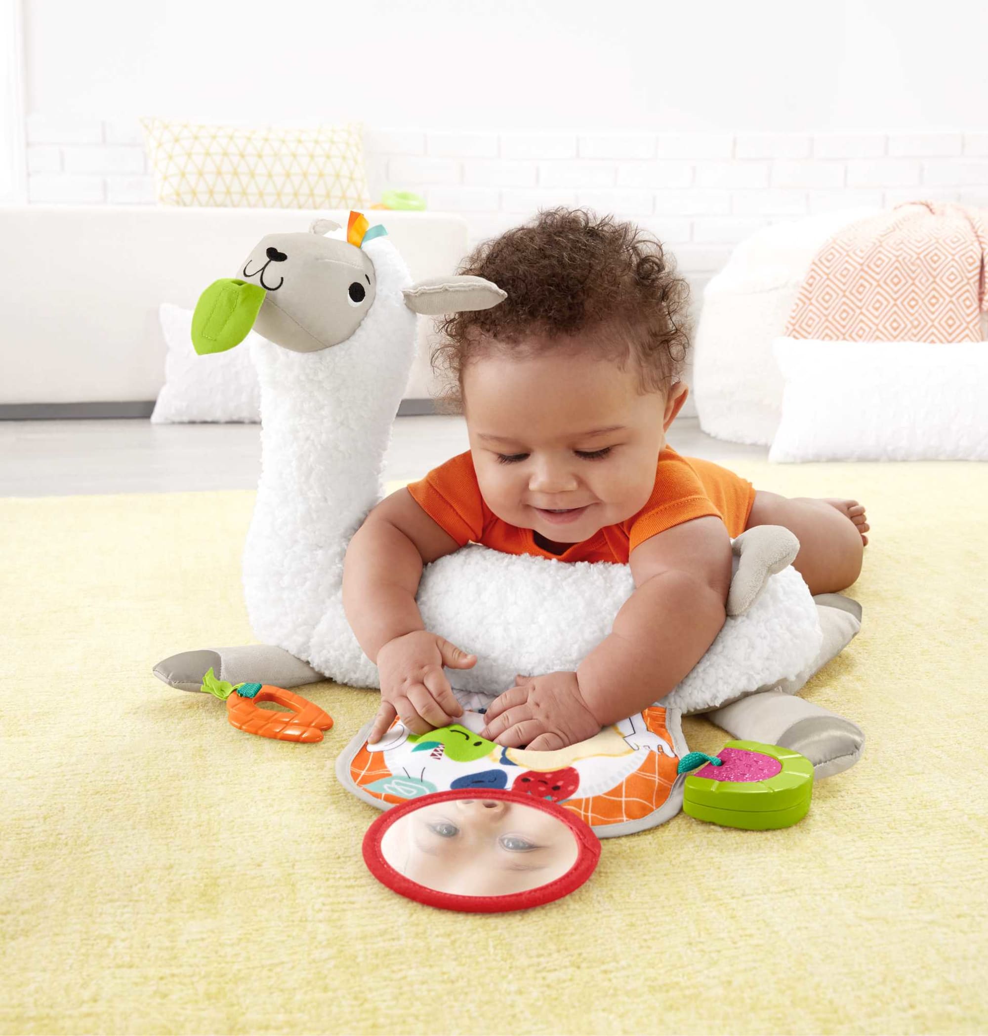 Fisher-Price Grow-With-Me Tummy Time Llama