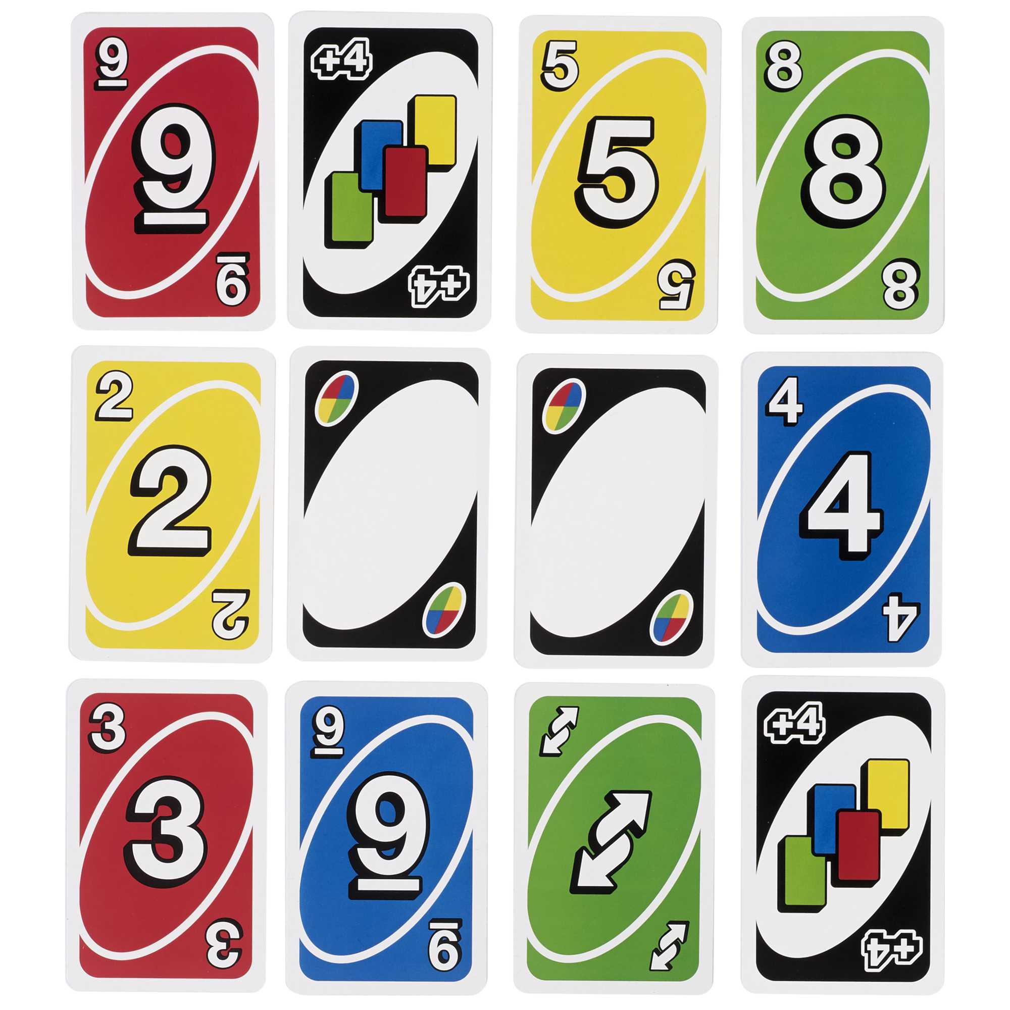 Jeu de Cartes Familial Uno Avec 108Cartes Géantes