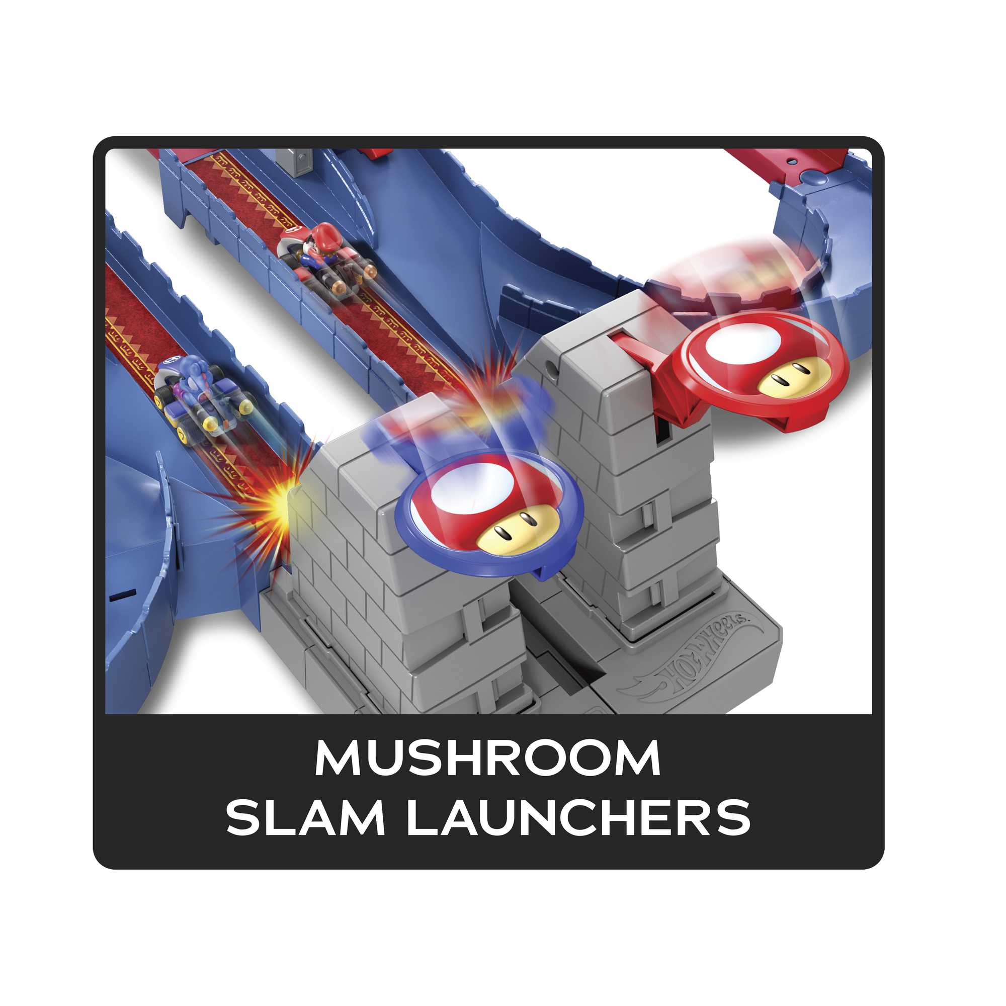 Hot Wheels Mario Kart Bowser's Castle Chaos Track Set