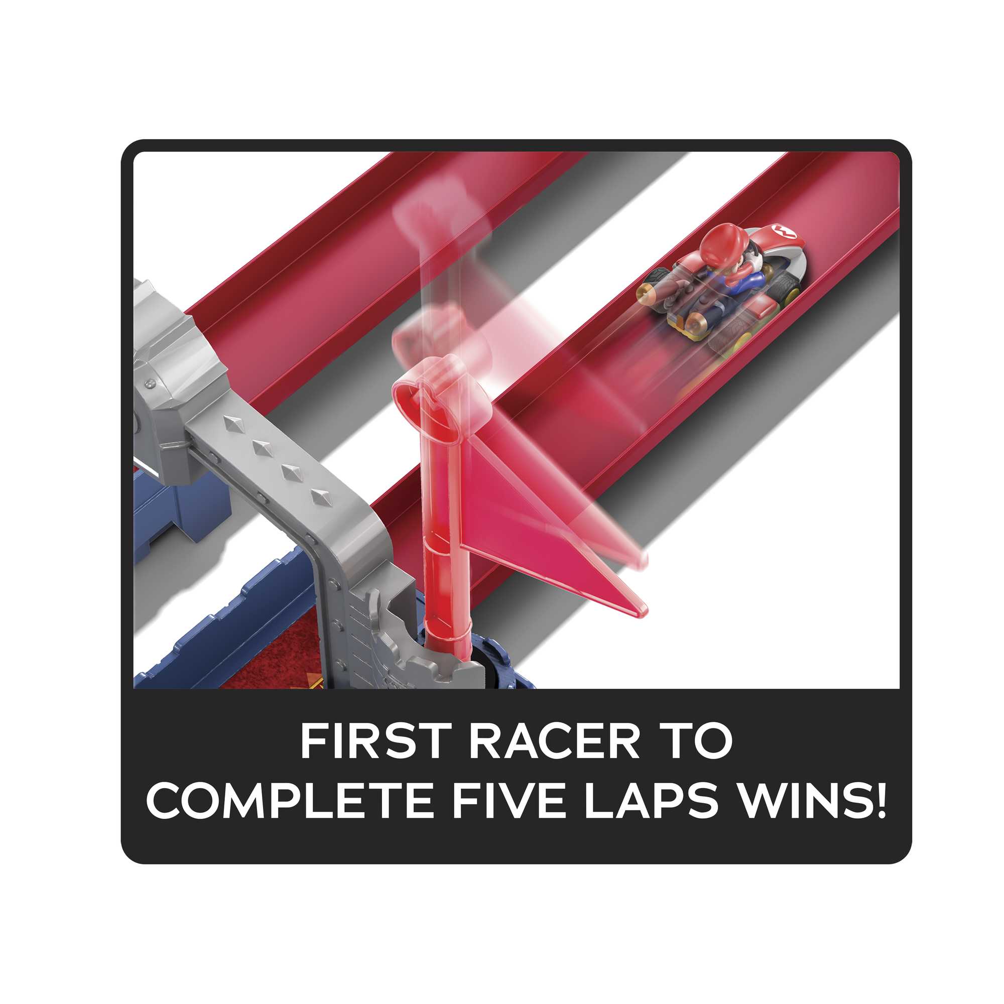 Hot Wheels Mario Kart Bowser's Castle Chaos Track Set