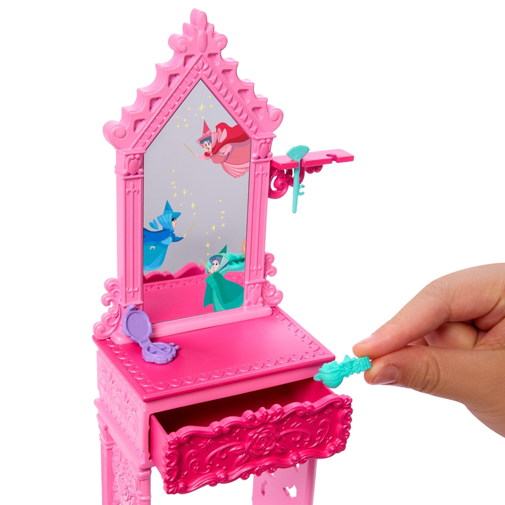 Disney Princess Enchanted Stories Aurora Styling Set W/ Vanity & 9 Accessories, Inspired By Movie