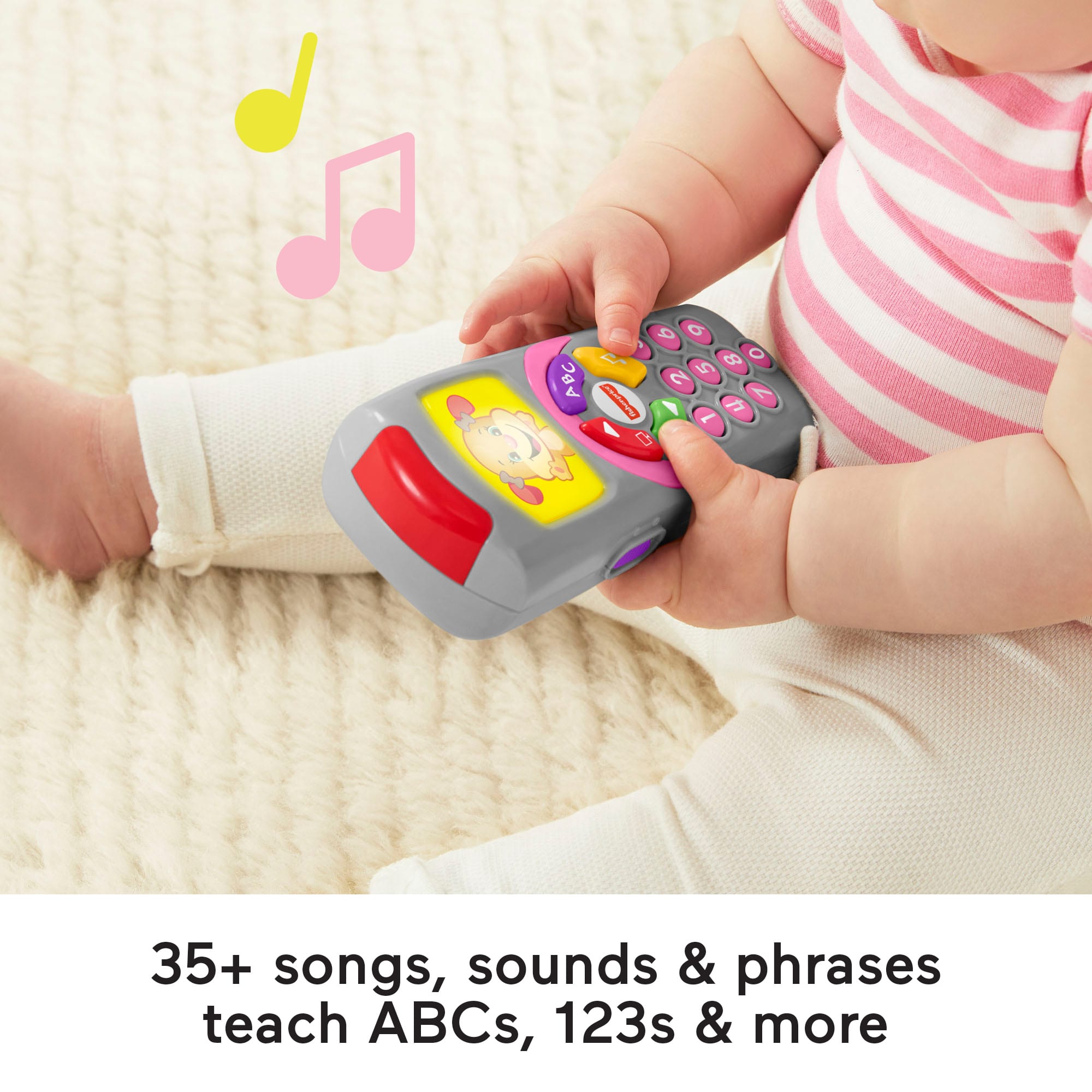 Fisher-Price Laugh & Learn Sis’ Remote Baby & Toddler Learning Toy With Music & Lights
