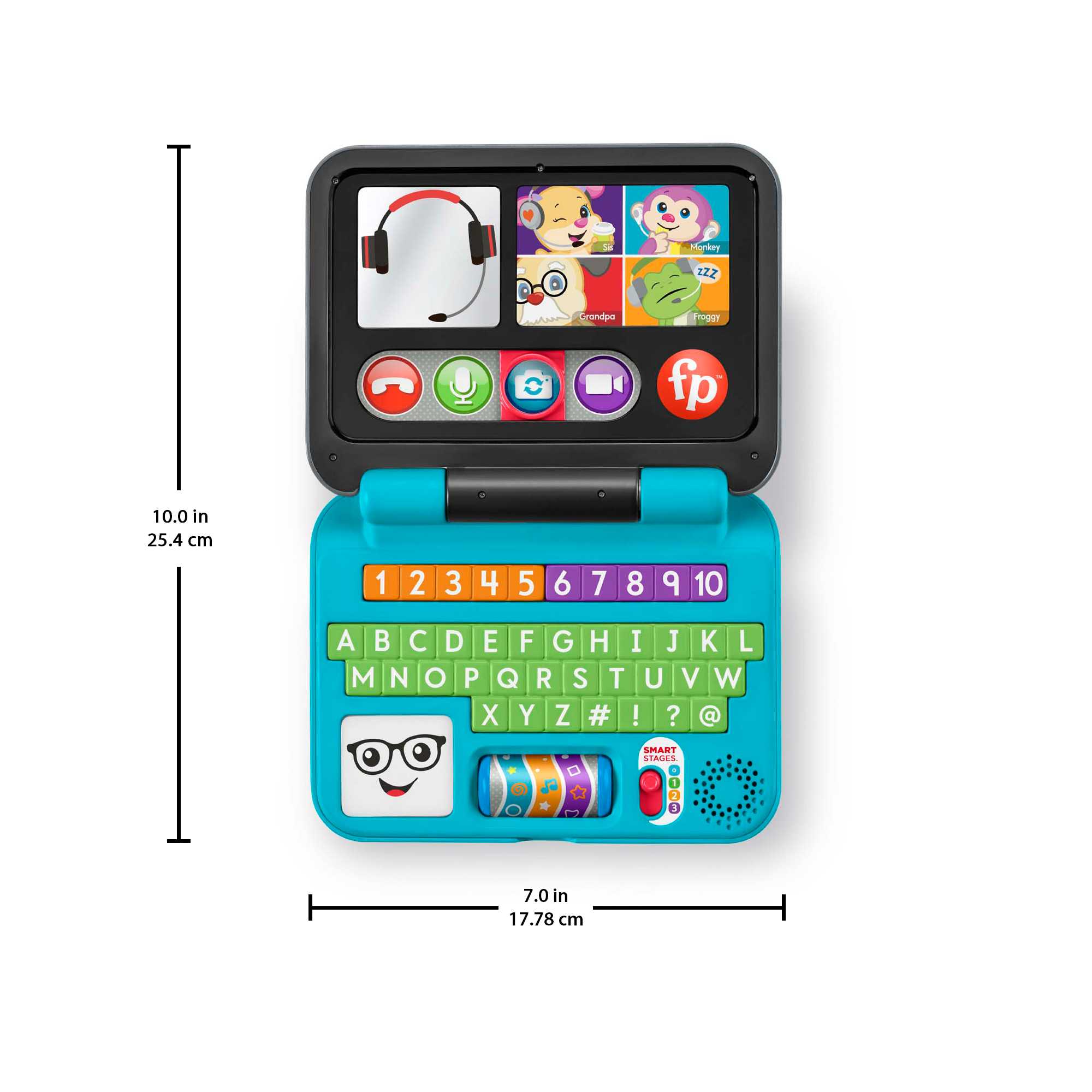 Fisher-Price Laugh & Learn Let's Connect Laptop Electronic Baby Toy - French Version