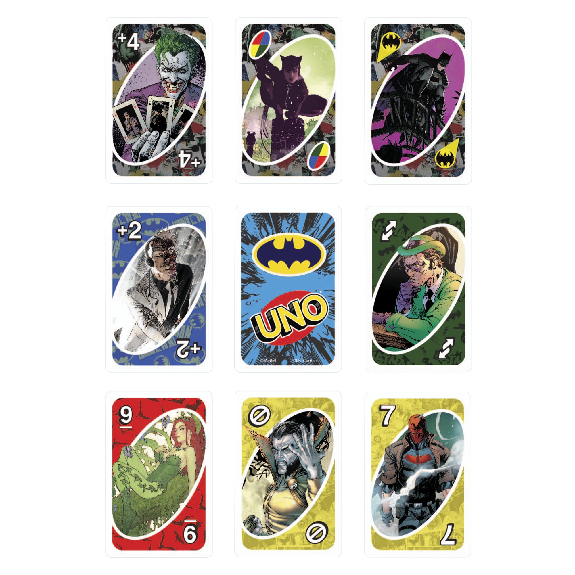 Uno Batman  Jeu de Cartes Pour Jeux Avec enfants et Famille